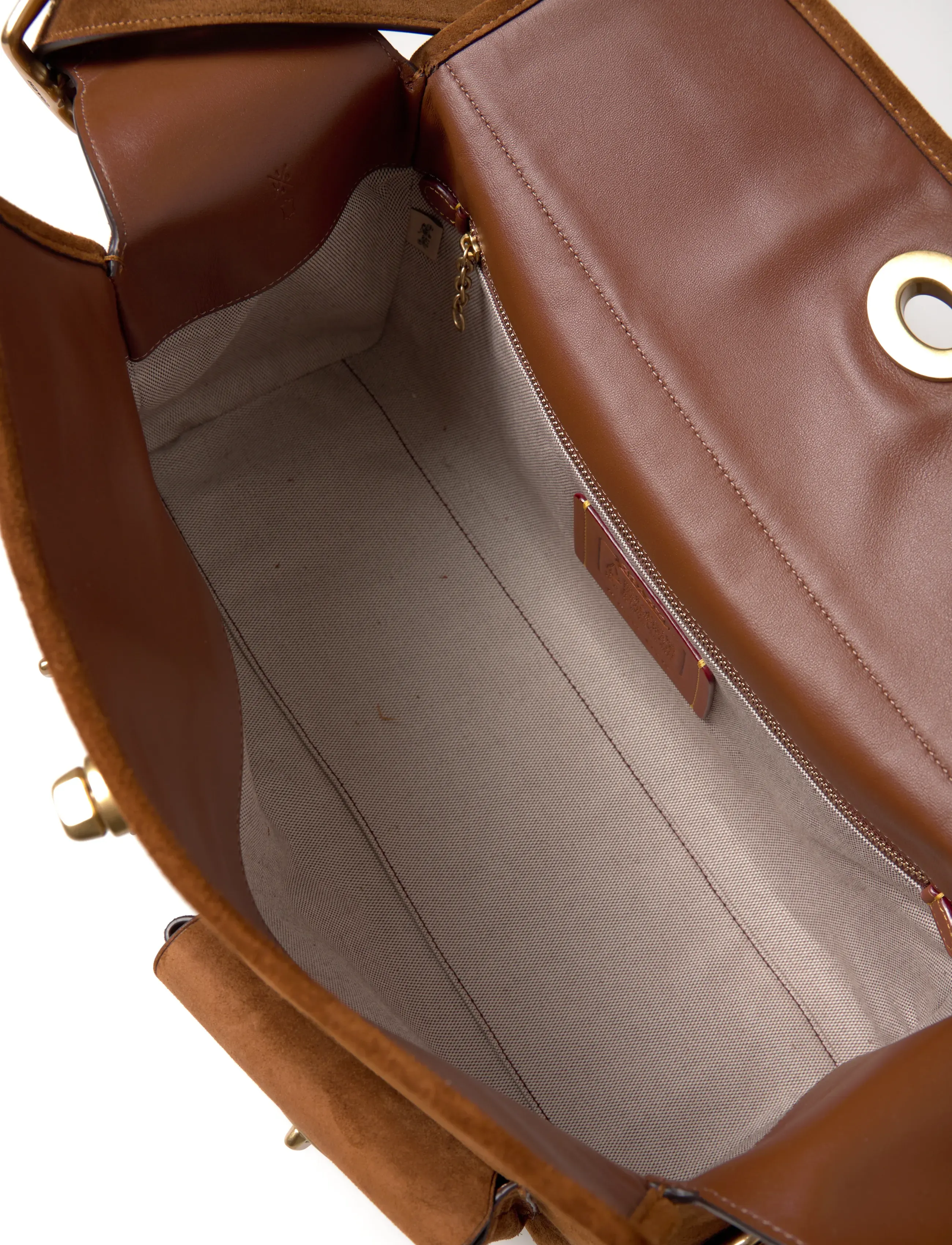 Coach - The Coach Originals Suede Turnlock Haversack Bag - hverdags stil - b4/warm brown - 4