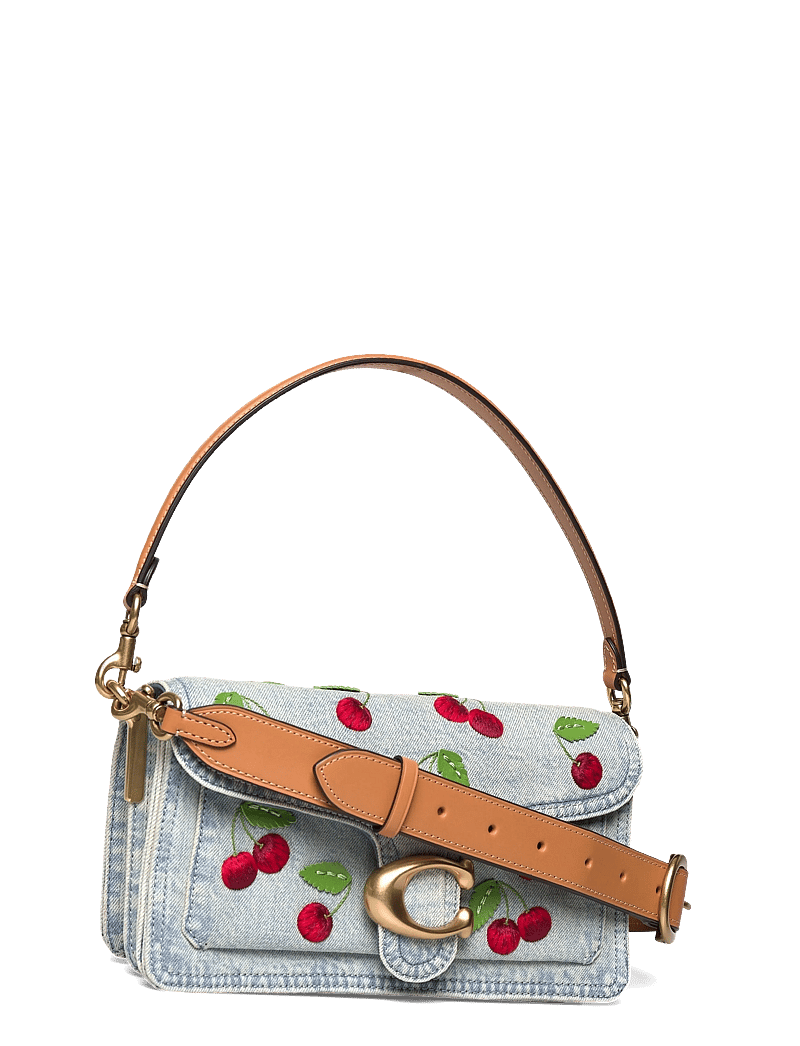 Coach - CHERRY EMBROIDERED DENIM TABBY SHOULDER BAG 26 - shoulder bags - b4/denim multi - 2