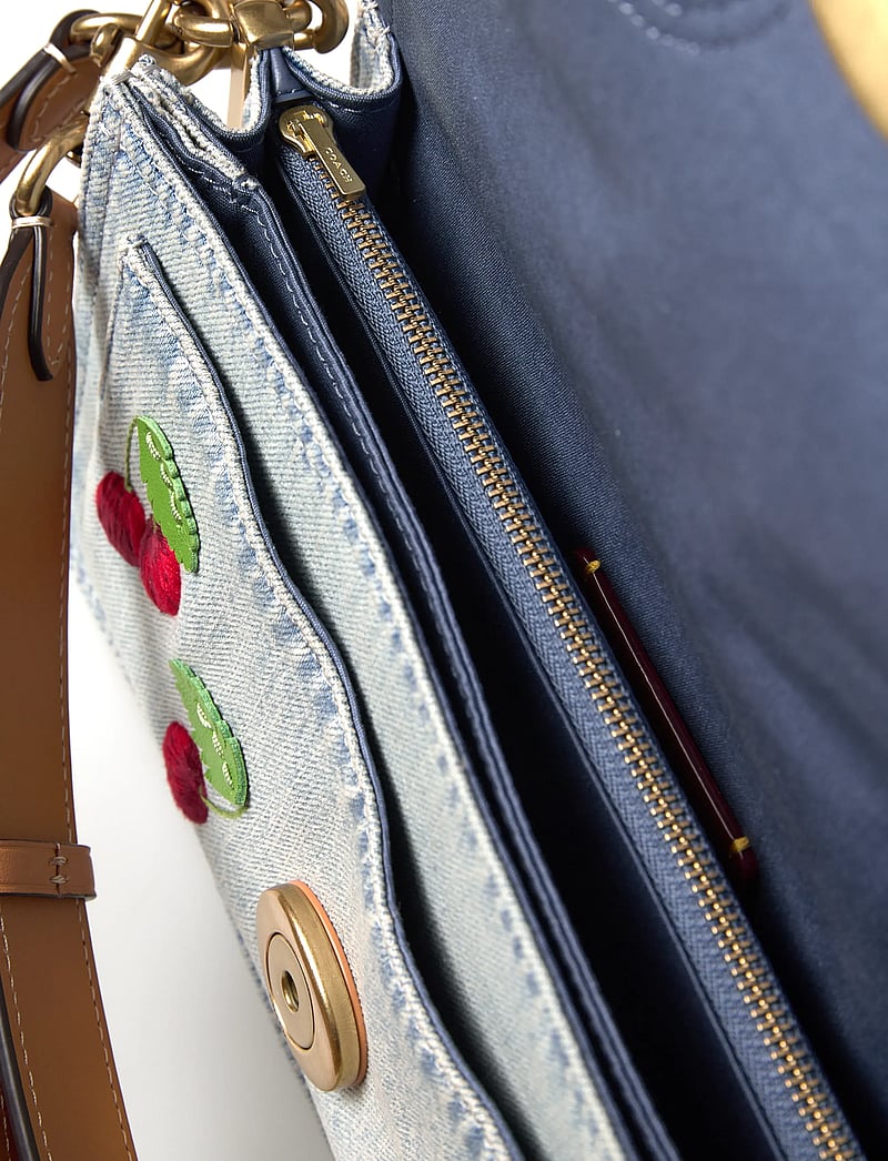 Coach - CHERRY EMBROIDERED DENIM TABBY SHOULDER BAG 26 - shoulder bags - b4/denim multi - 4