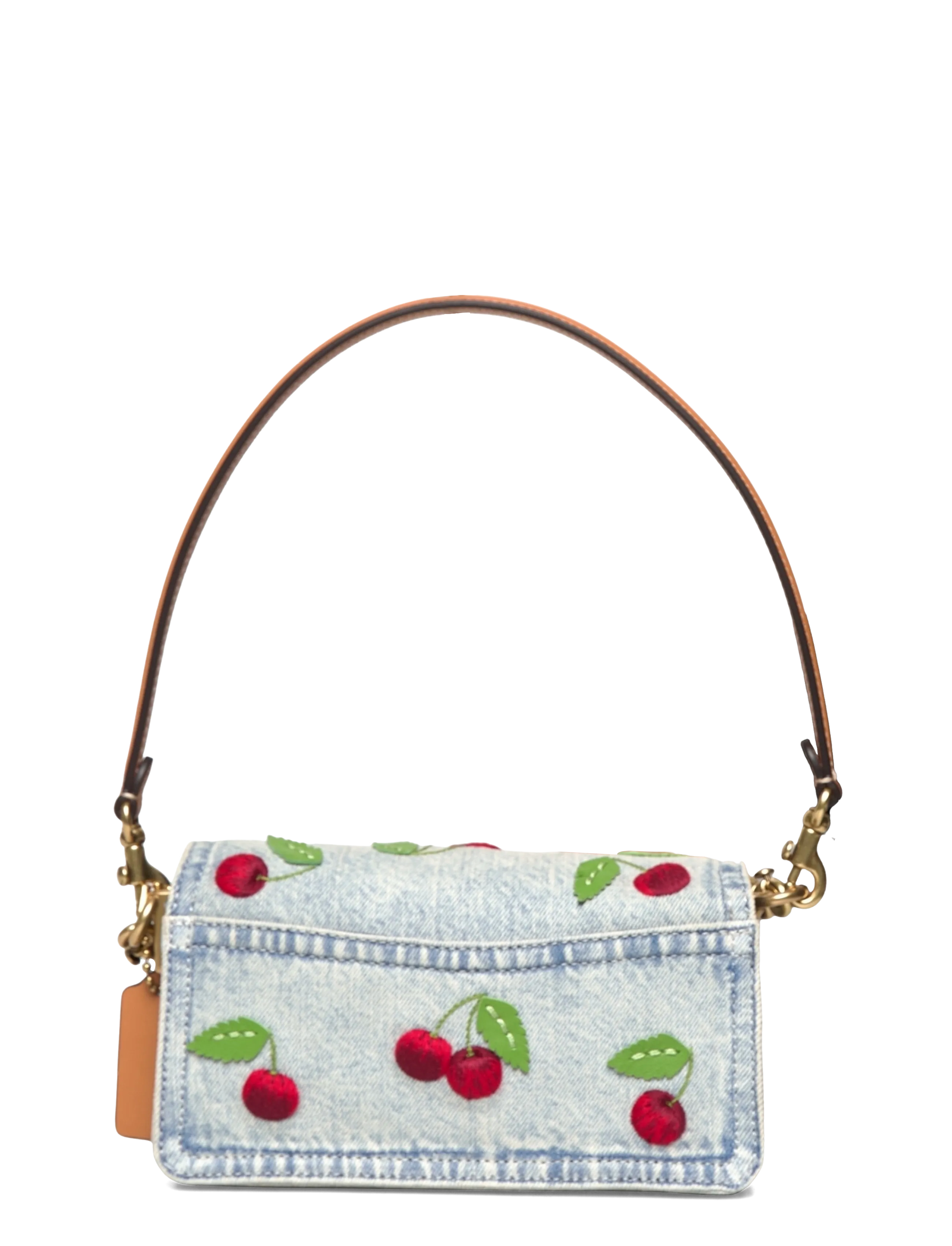 Coach - CHERRY EMBROIDERED DENIM TABBY SHOULDER BAG 20 - b4/denim multi - 1