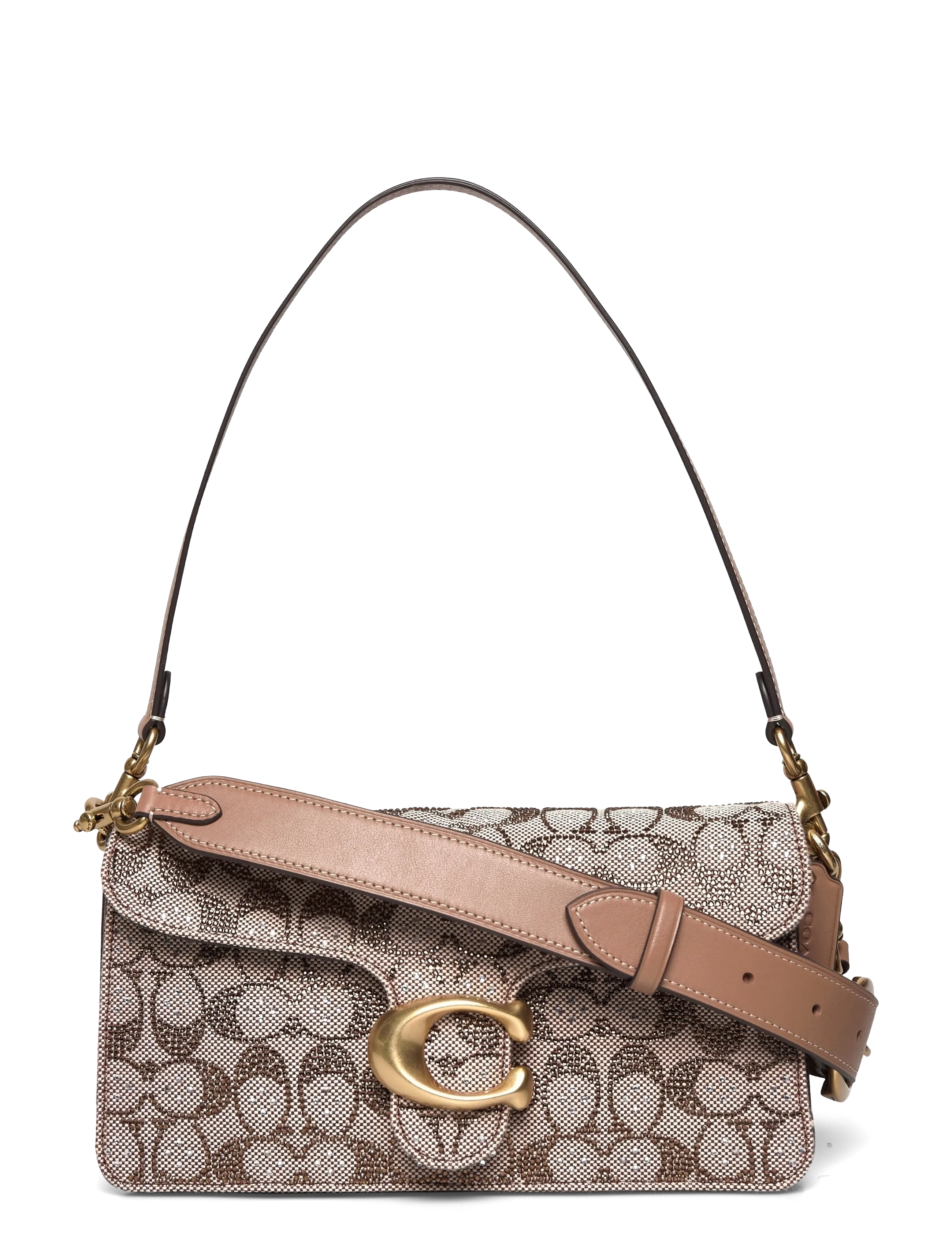 CRYSTAL SIGNATURE SOFT TABBY SHOULDER BAG 26