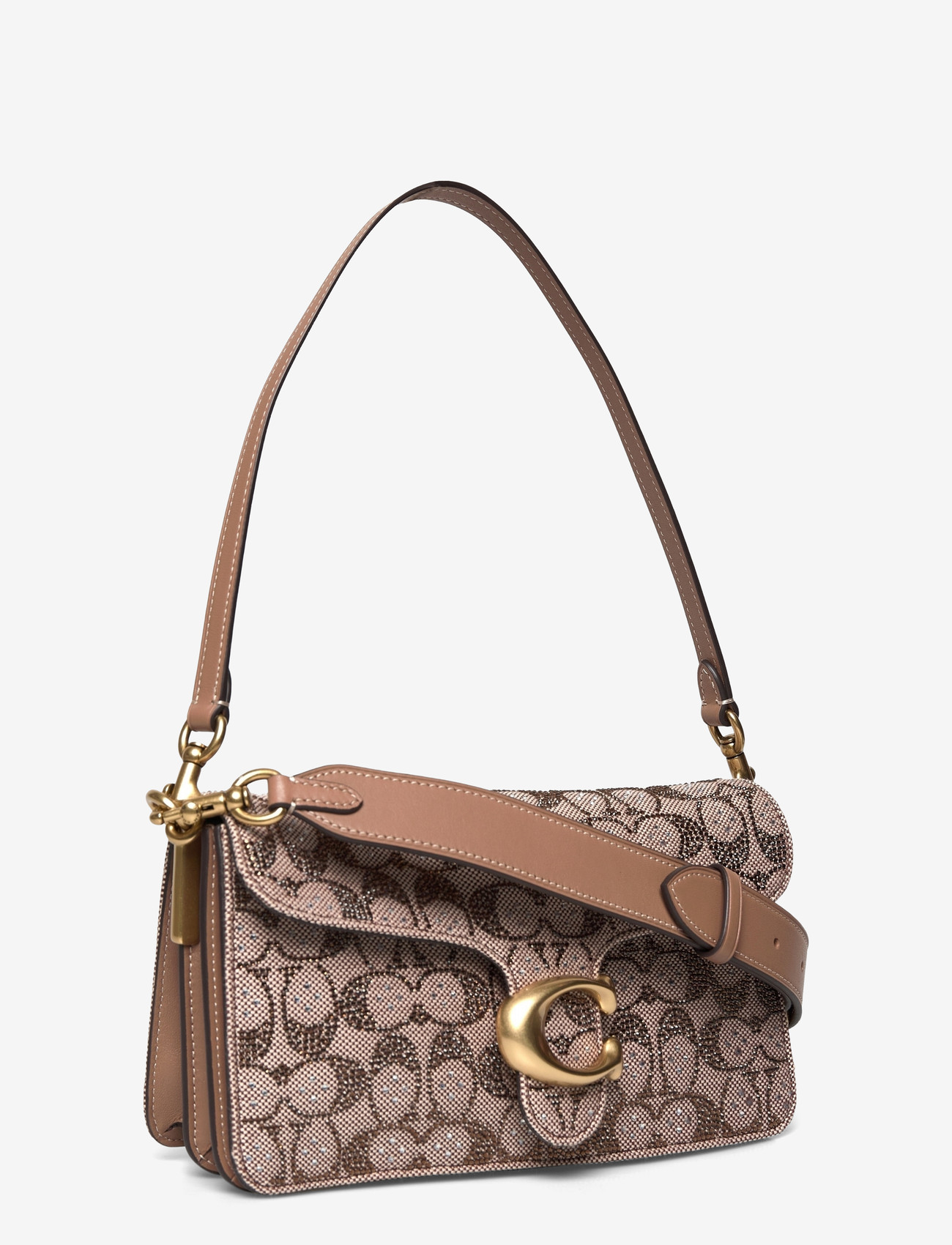 Coach - CRYSTAL SIGNATURE SOFT TABBY SHOULDER BAG 26 - speciella tillfällen - b4/mushroom - 2