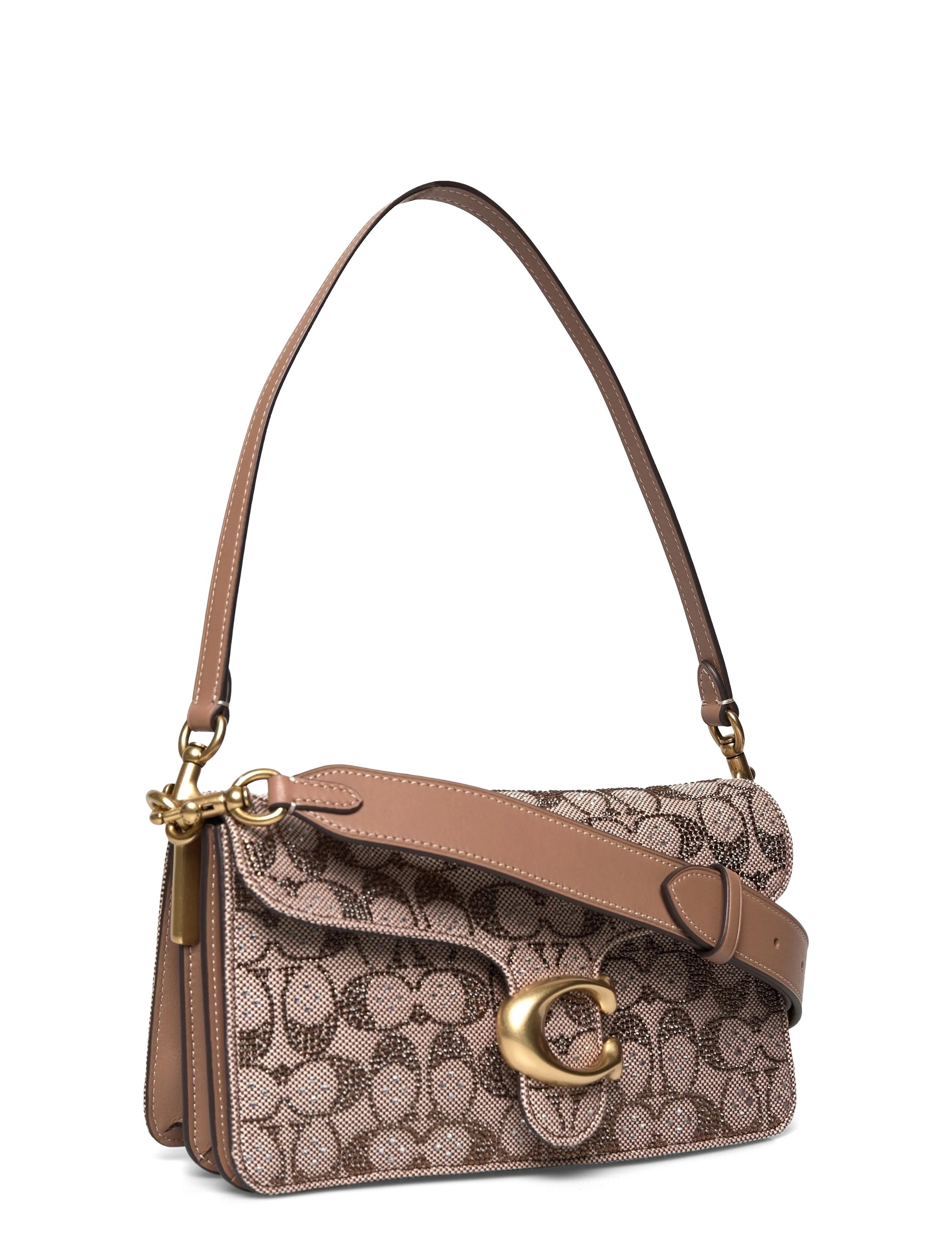 Coach - CRYSTAL SIGNATURE SOFT TABBY SHOULDER BAG 26 - b4/mushroom - 2