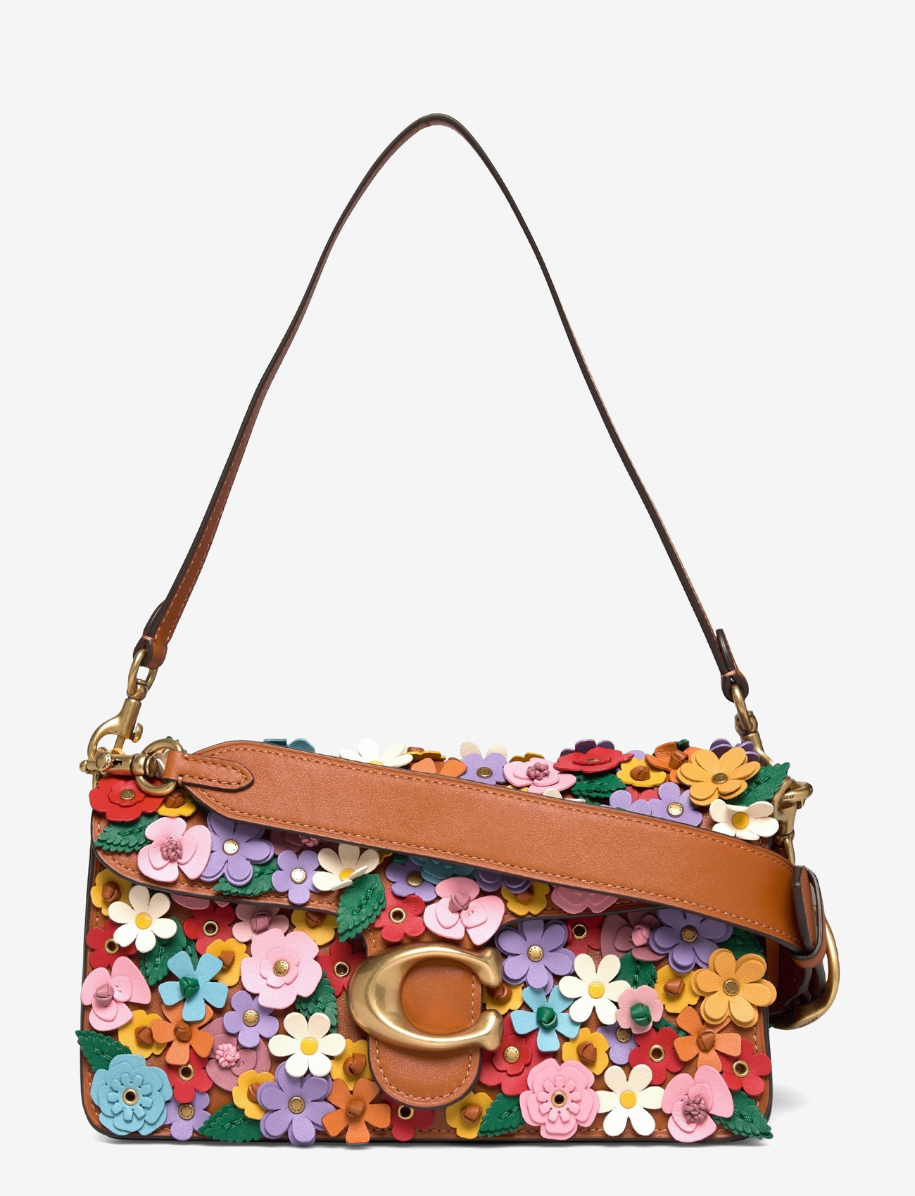 Coach - FLORAL APPLIQUE TABBY SHOULDER BAG 26 - besondere anlässe - b4/burnished amber multi - 0