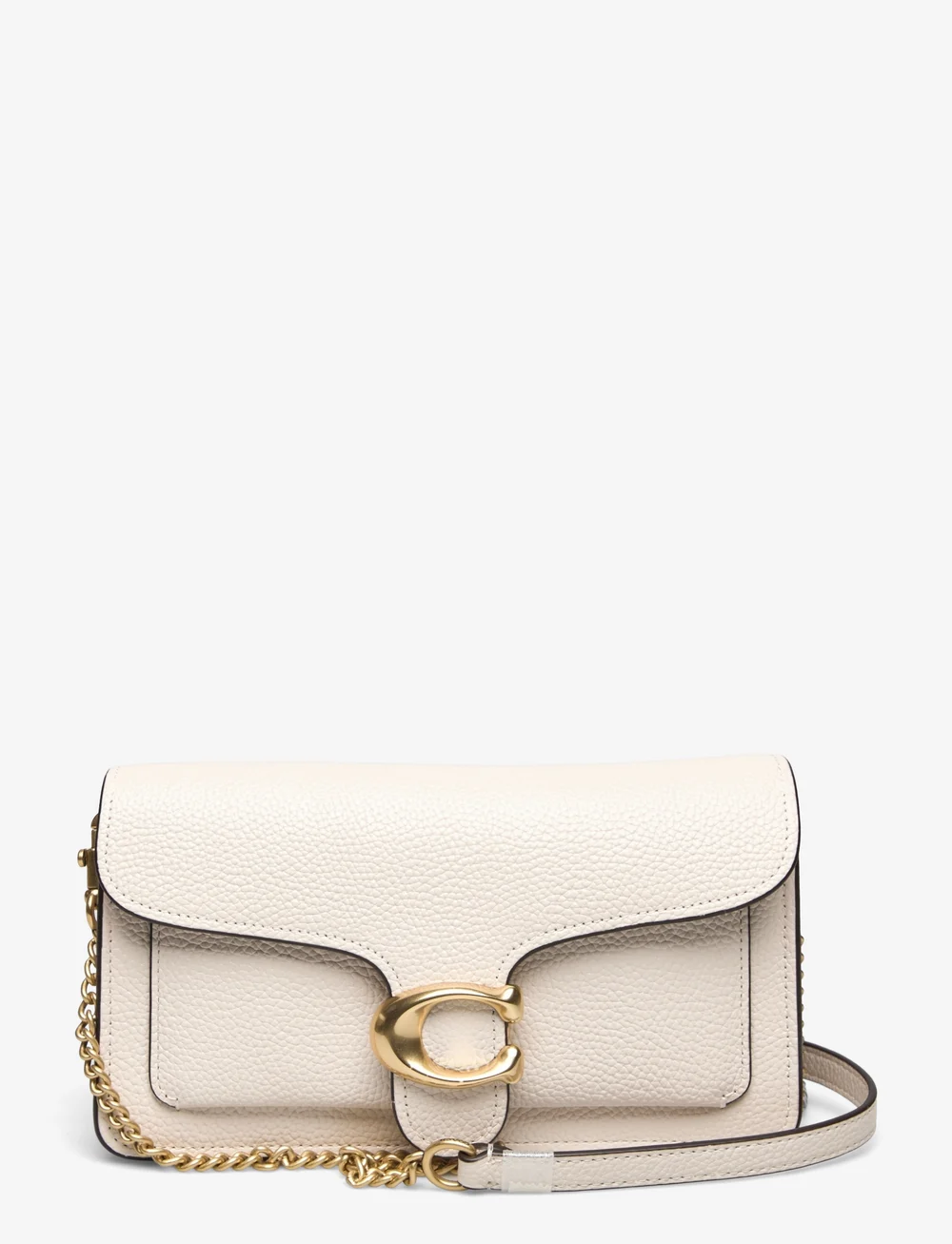 Coach - Polished Pebble Leather Tabby Chain Clutch - konfirmationstøj - white - 1