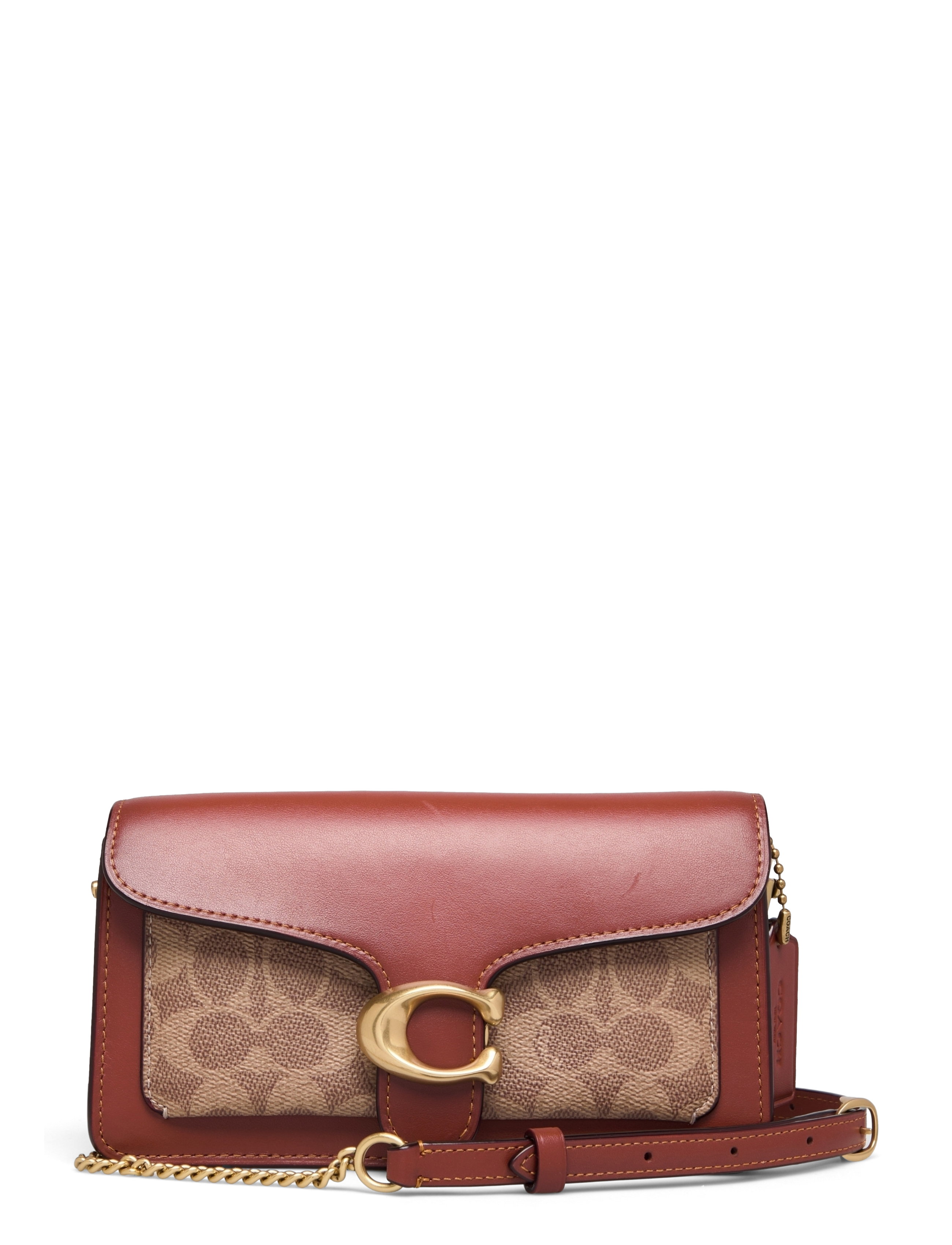 Coach Tabby Chain Clutch, One Size, Designer, Braun - Small Shoulder Bags-crossbody Bags, Frauen