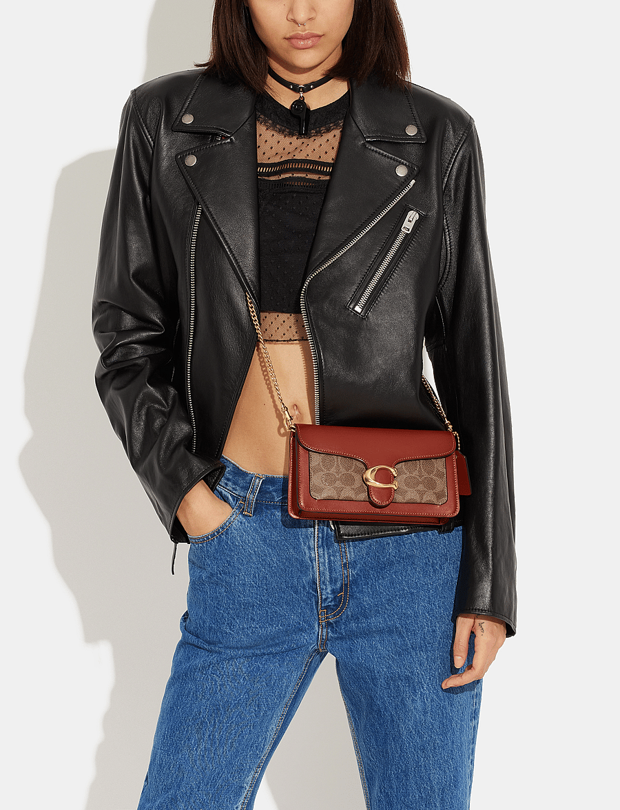 Coach - TABBY CHAIN CLUTCH - crossbody bags - b4/tan rust - 0