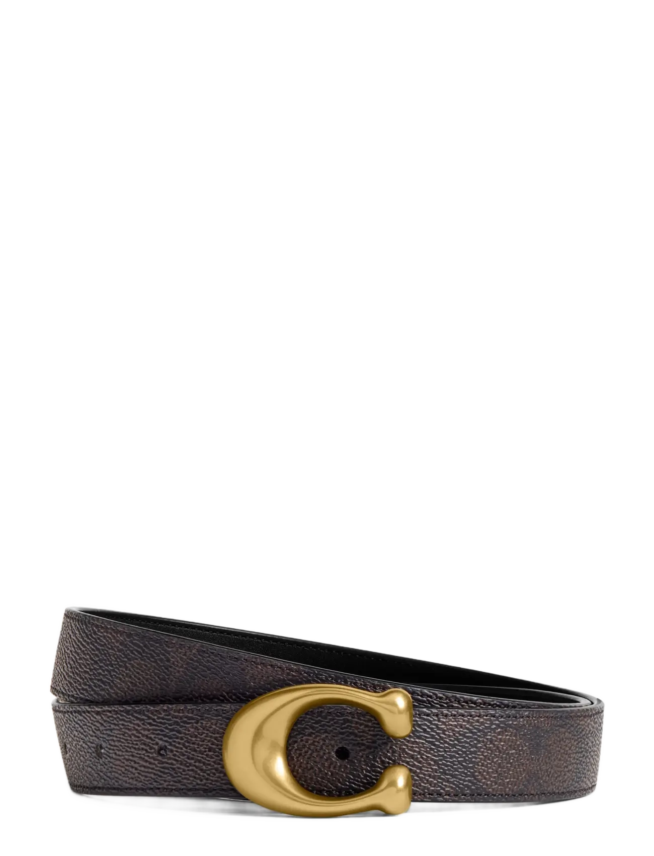 Coach 25MM SCUMPTED C BELT - Accessoires - B4/BLACK / brown