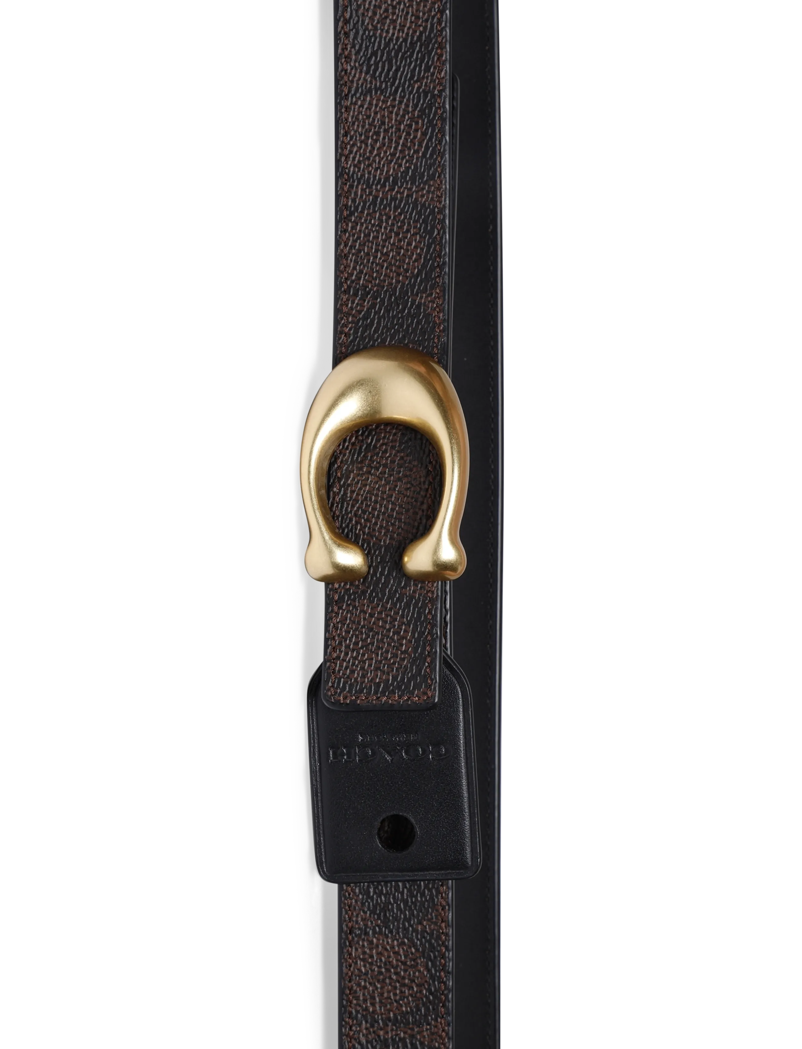 Coach - 25MM SCUMPTED C BELT - skinnbelter - b4/black - 4