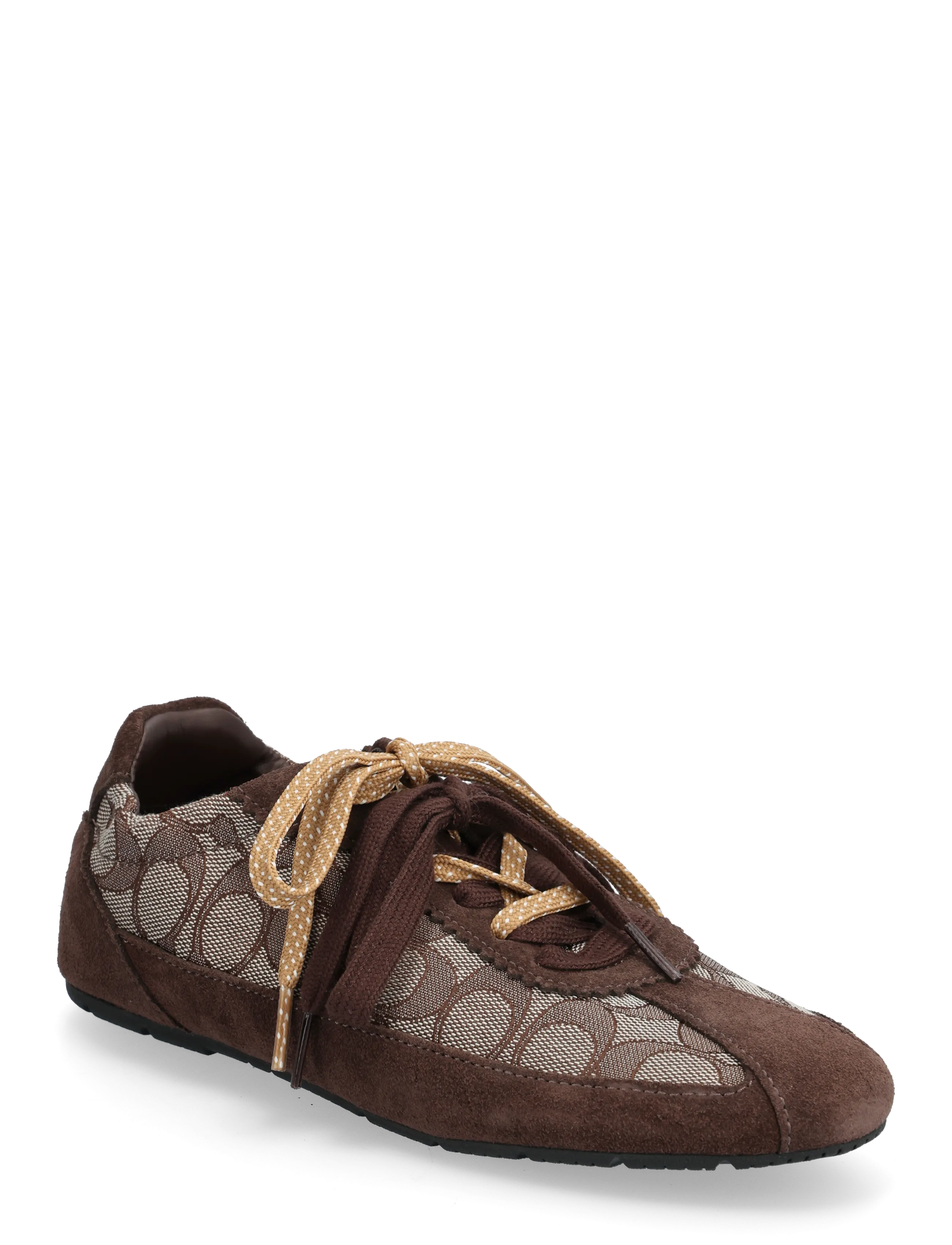 Coach Soft Sneaker With Signature Jacquard Maple/Oak, 37.5, Sneakers, Braun - Low-top Frauen