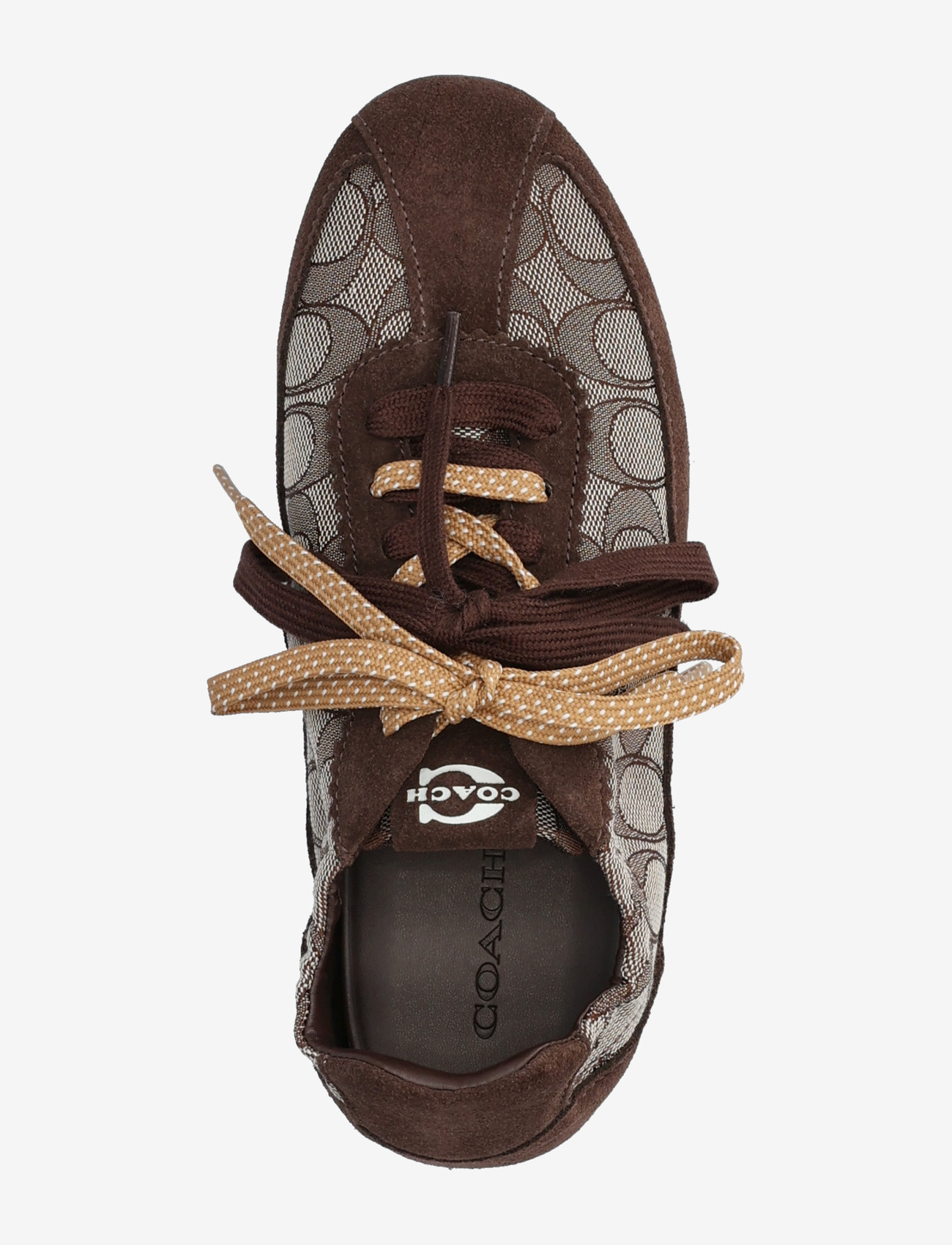 Coach - Coach Soft Sneaker with Signature Jacquard Maple/Oak - lave sneakers - maple/oak - 3