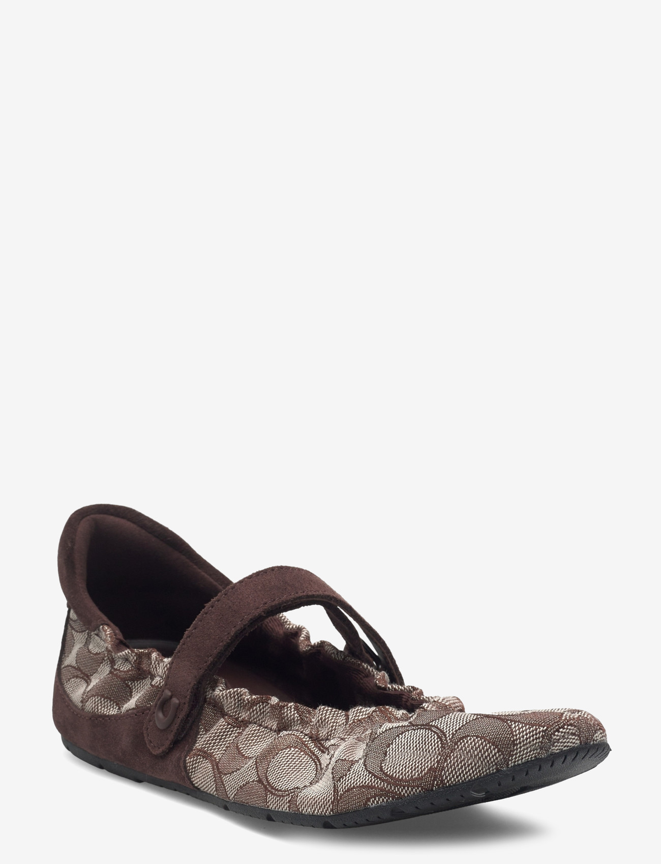 Coach - coach mary jane sneaker with signature jacquard - besondere anlässe - maple/oak - 0