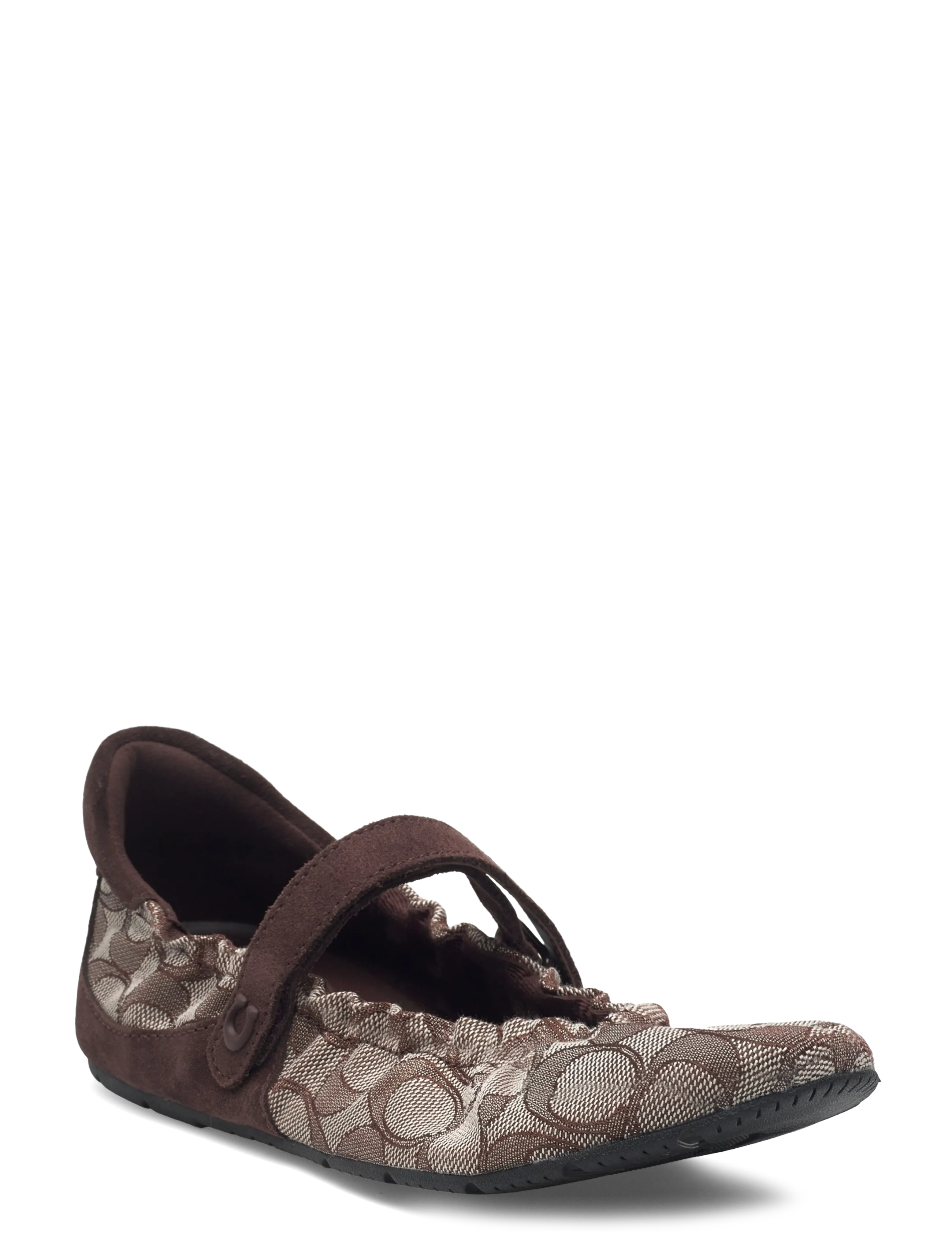 Coach coach mary jane sneaker with signature jacquard - Ballerinas - MAPLE/OAK / brown