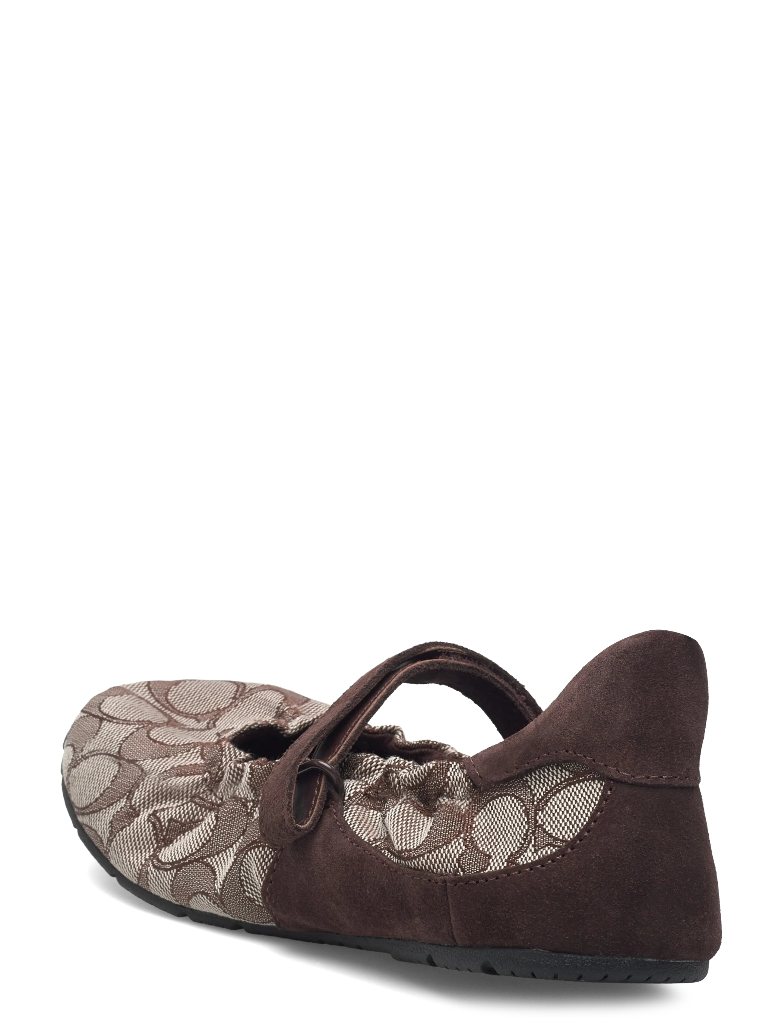 Coach - coach mary jane sneaker with signature jacquard - maple/oak - 2