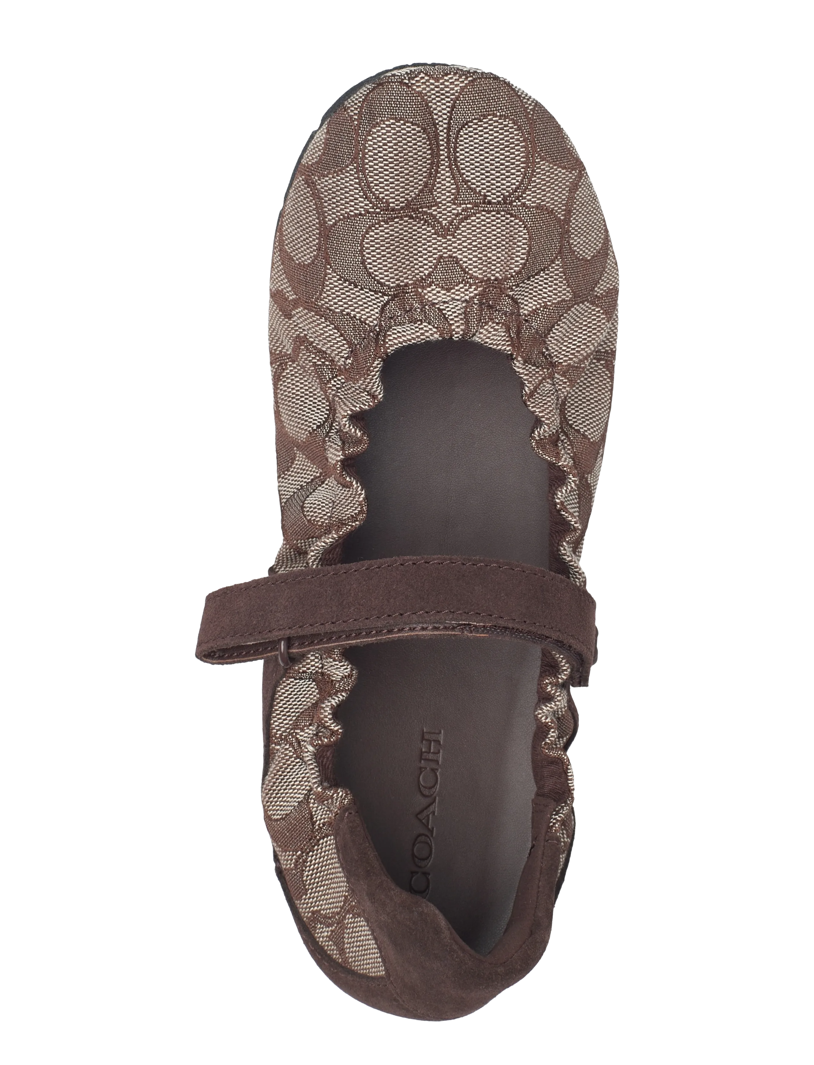 Coach - coach mary jane sneaker with signature jacquard - maple/oak - 3