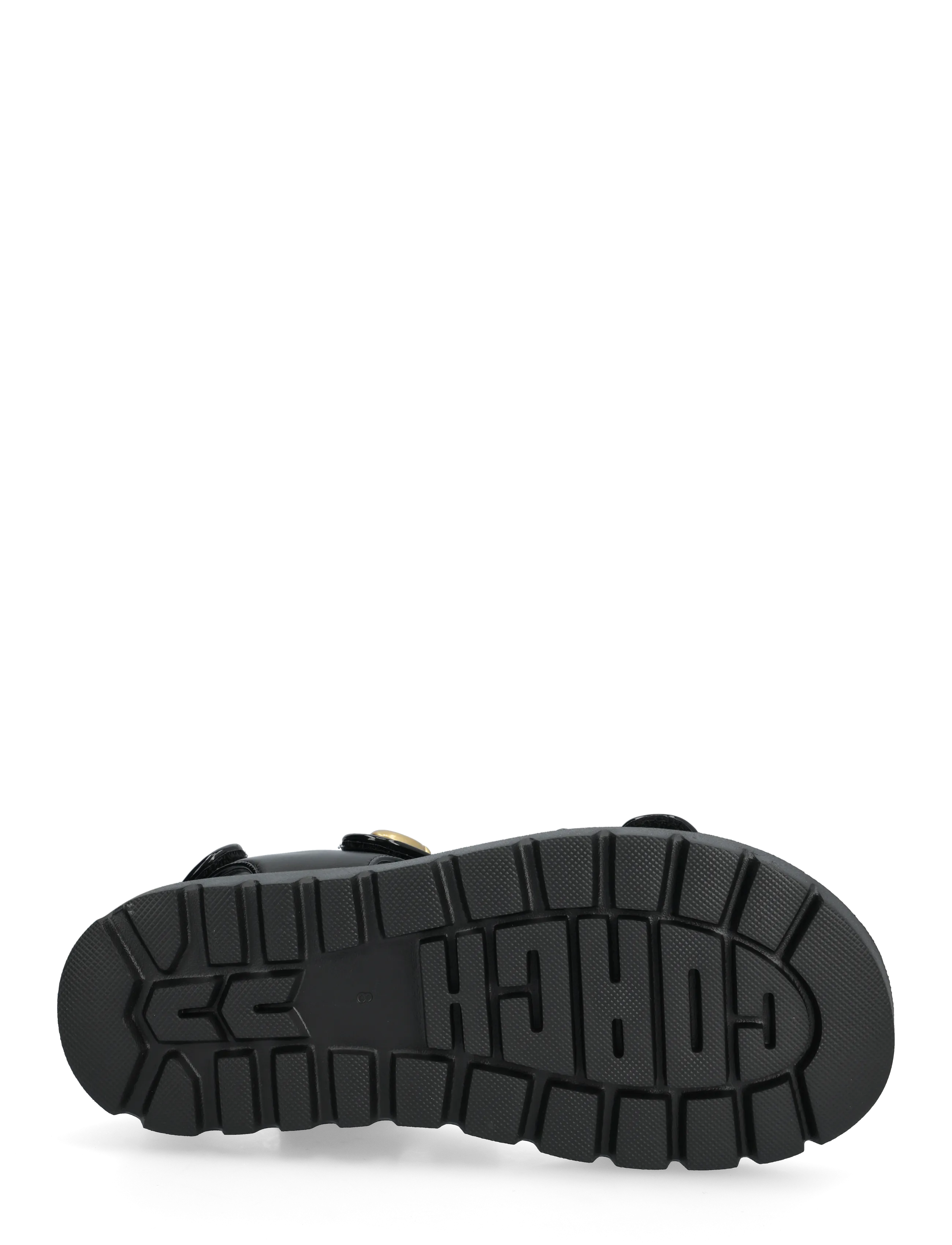 Coach - brynn leather sandal - zempapēžu sandales - black - 4