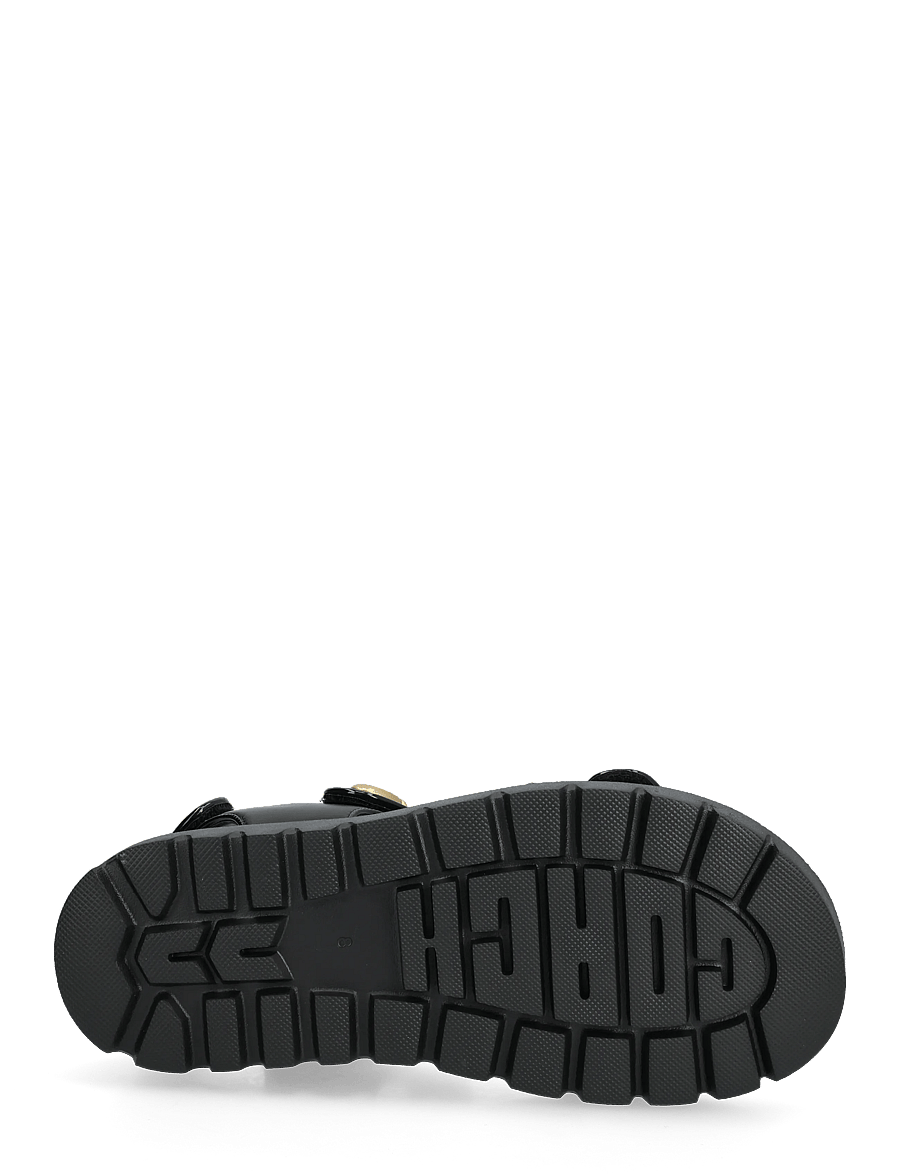 Coach - brynn leather sandal - madalad sandaalid - black - 4