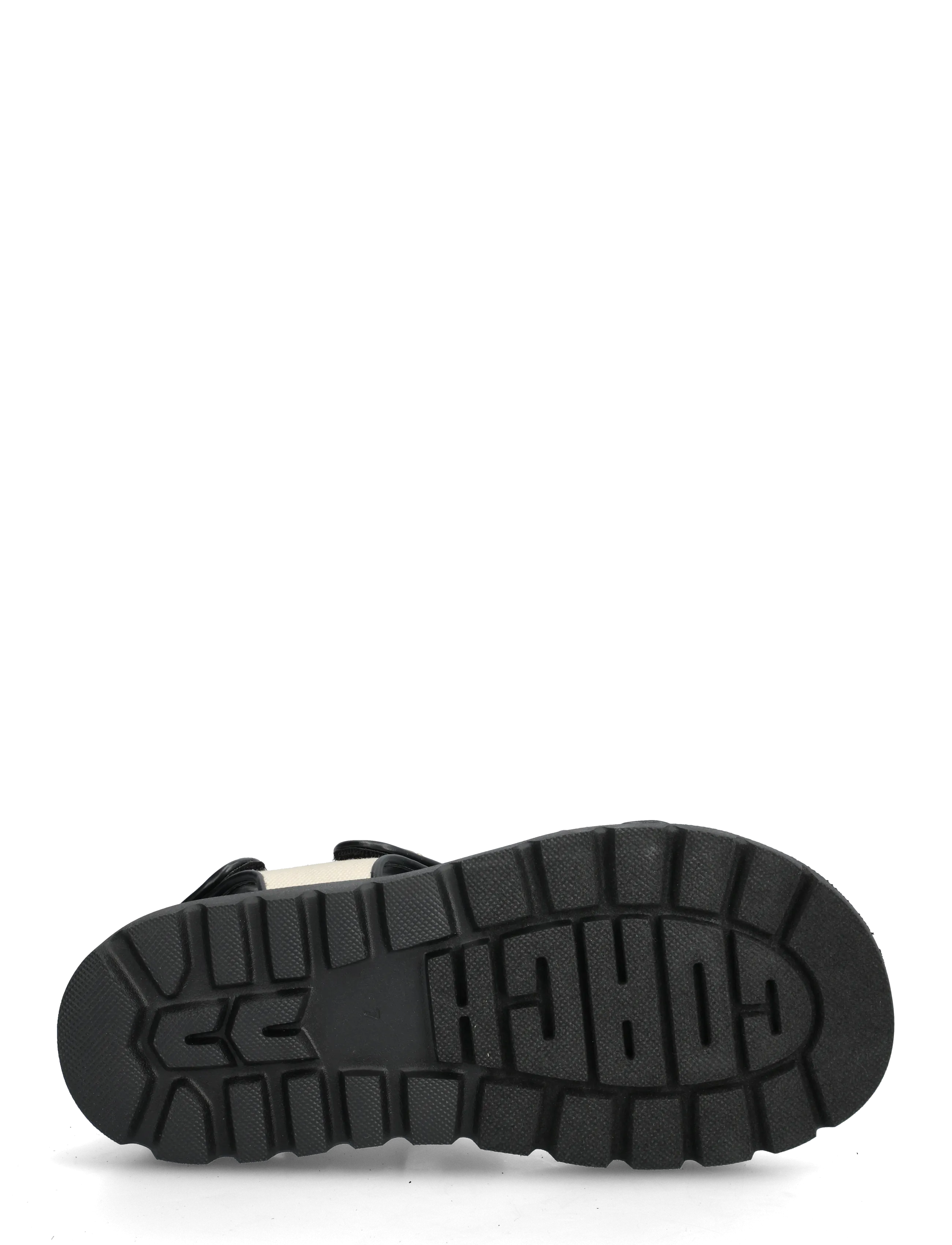 Coach - brynn canvas sandal - flat sandals - chalk/black - 4
