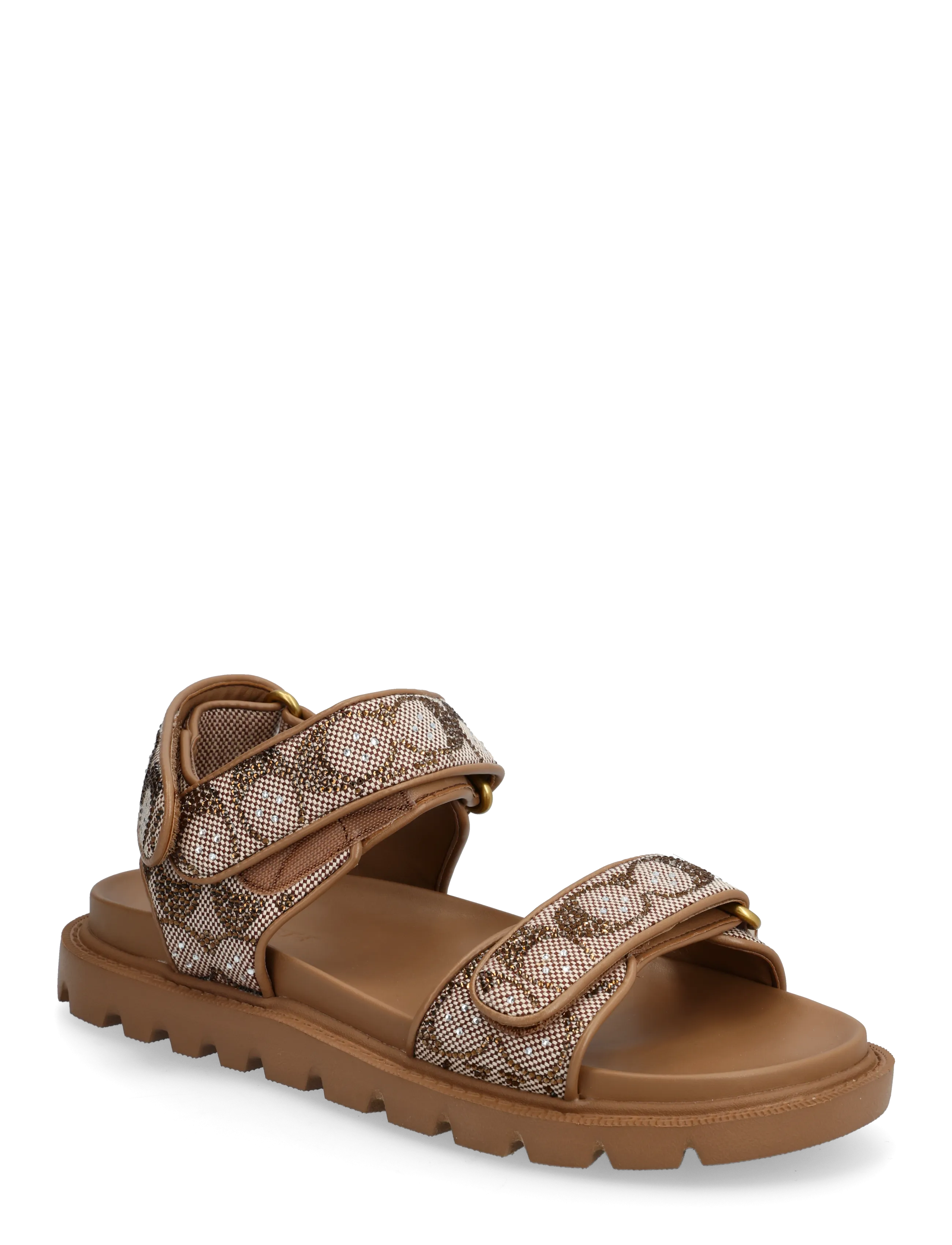 Coach brynn crystal signature sandal - Schuhe - TAN / brown