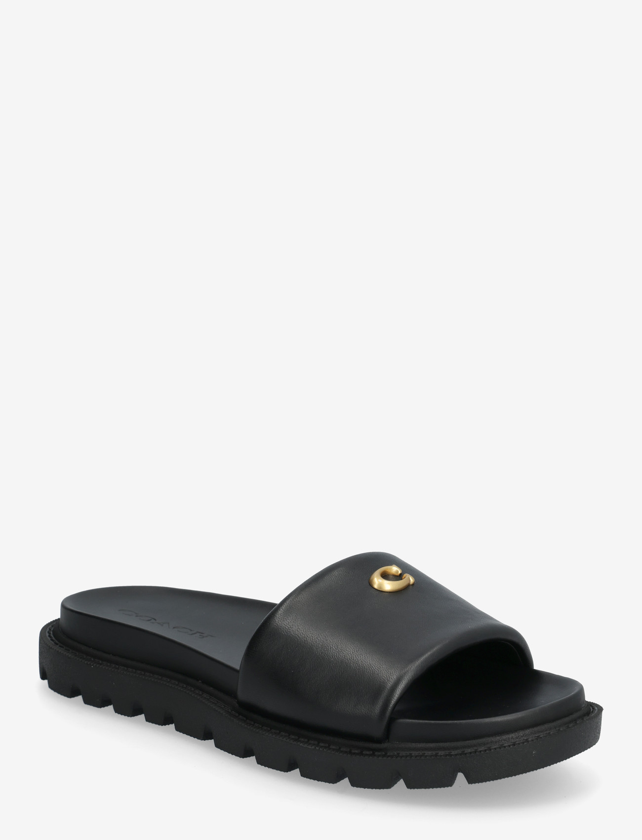 Coach - brynn leather slide sandal - kontsata sandaalid - black - 0
