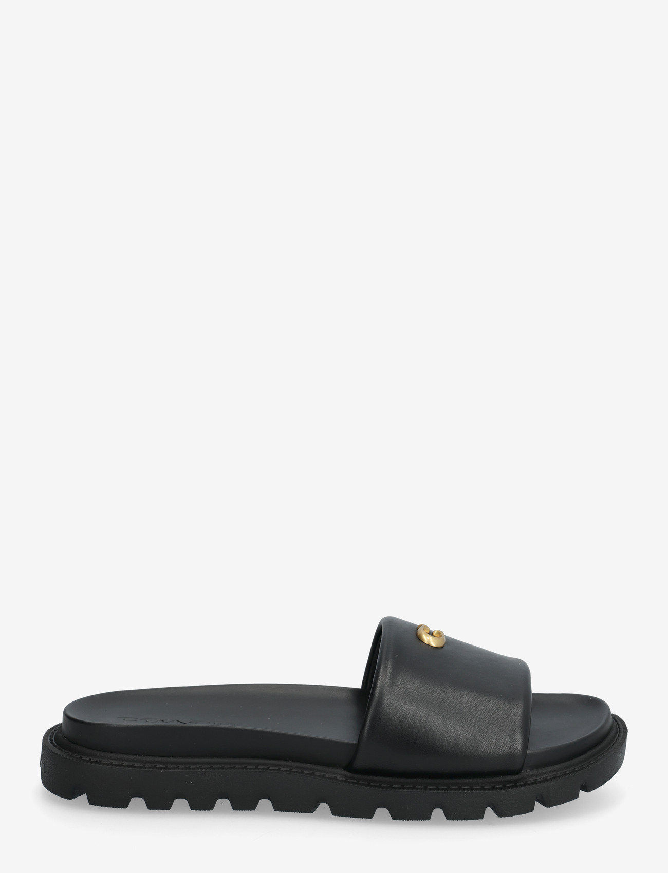 Coach - brynn leather slide sandal - kontsata sandaalid - black - 1