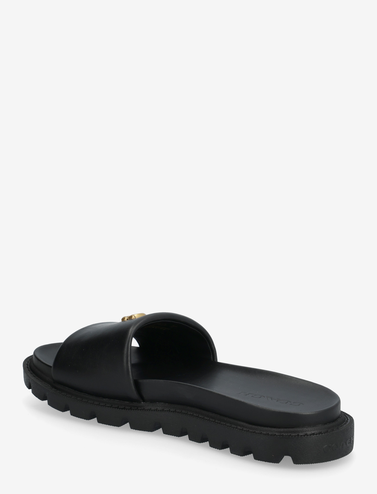 Coach - brynn leather slide sandal - kontsata sandaalid - black - 2
