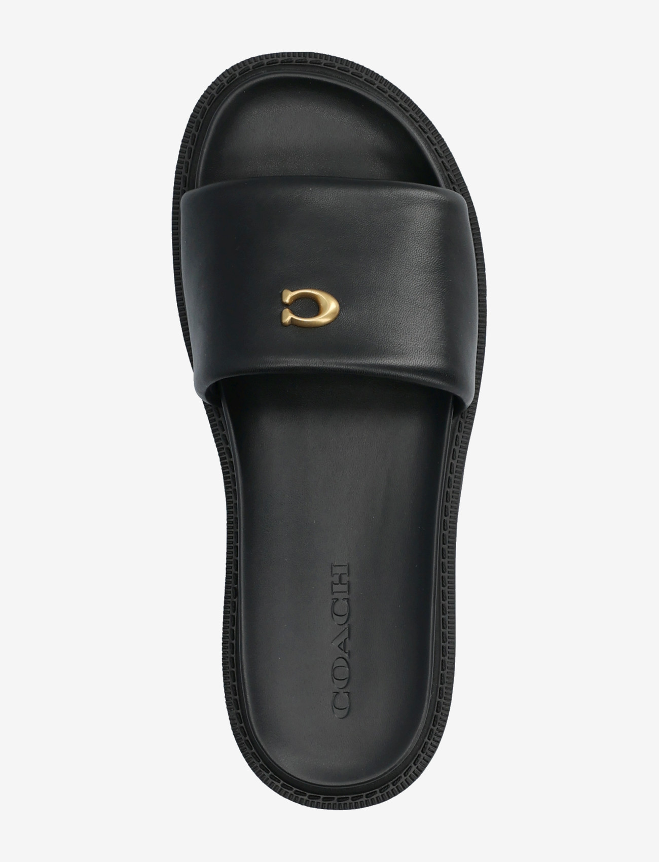 Coach - brynn leather slide sandal - kontsata sandaalid - black - 3