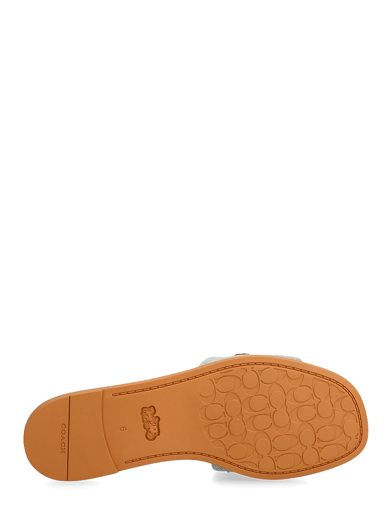 Coach - holly denim cherries sandal - flache sandalen - denim multi. - 4