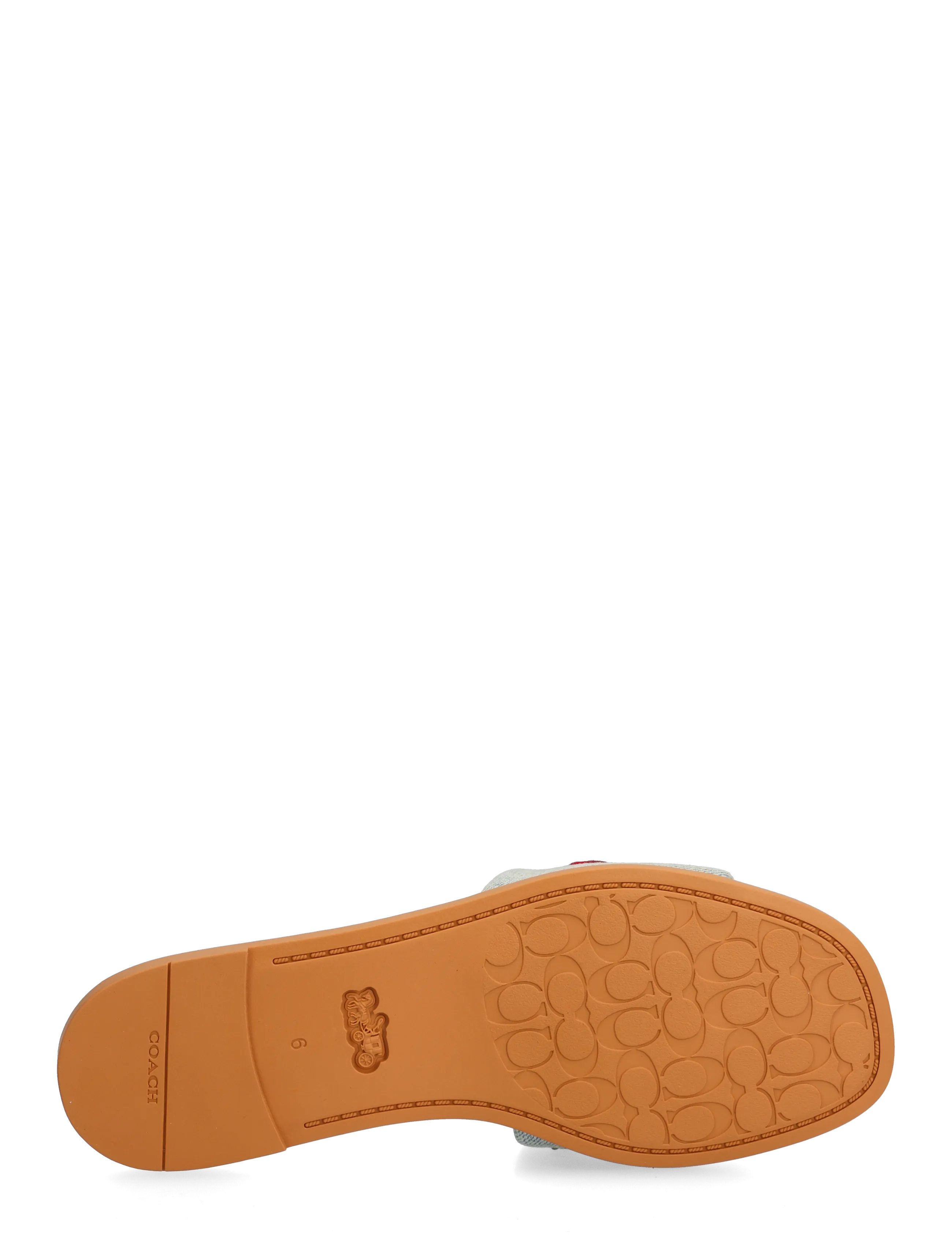 Coach - holly denim cherries sandal - platta sandaler - denim multi. - 4