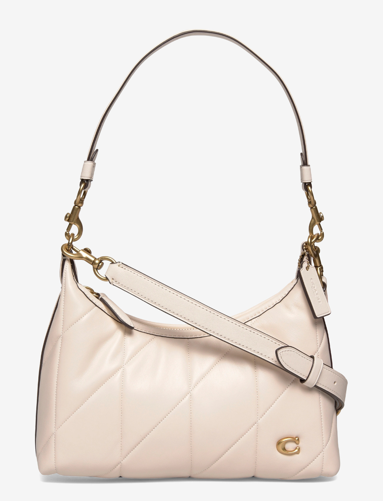 Coach - Soft Quilted Leather Juliet Shoulder Bag 25 - skuldertasker - b4/chalk - 0