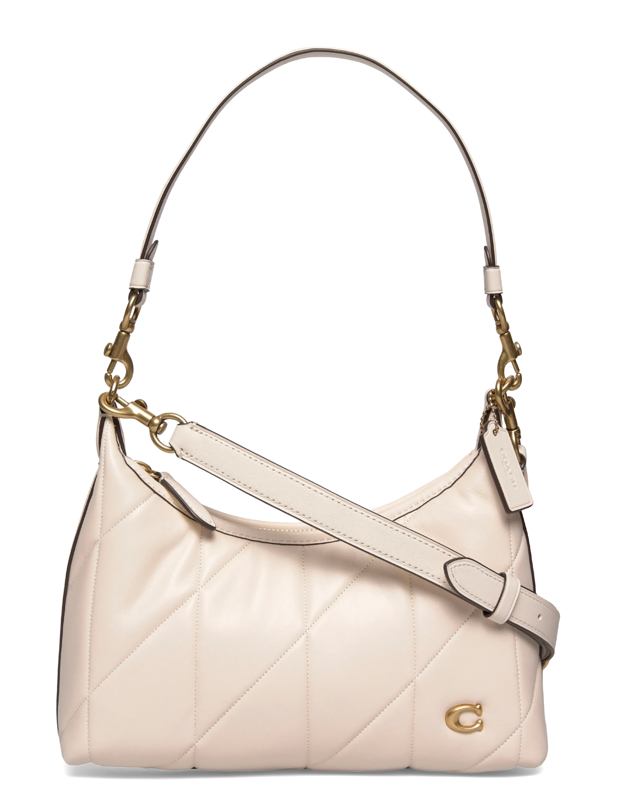 Coach Soft Quilted Leather Juliet Shoulder Bag 25 - Õlakotid - B4/CHALK / cream