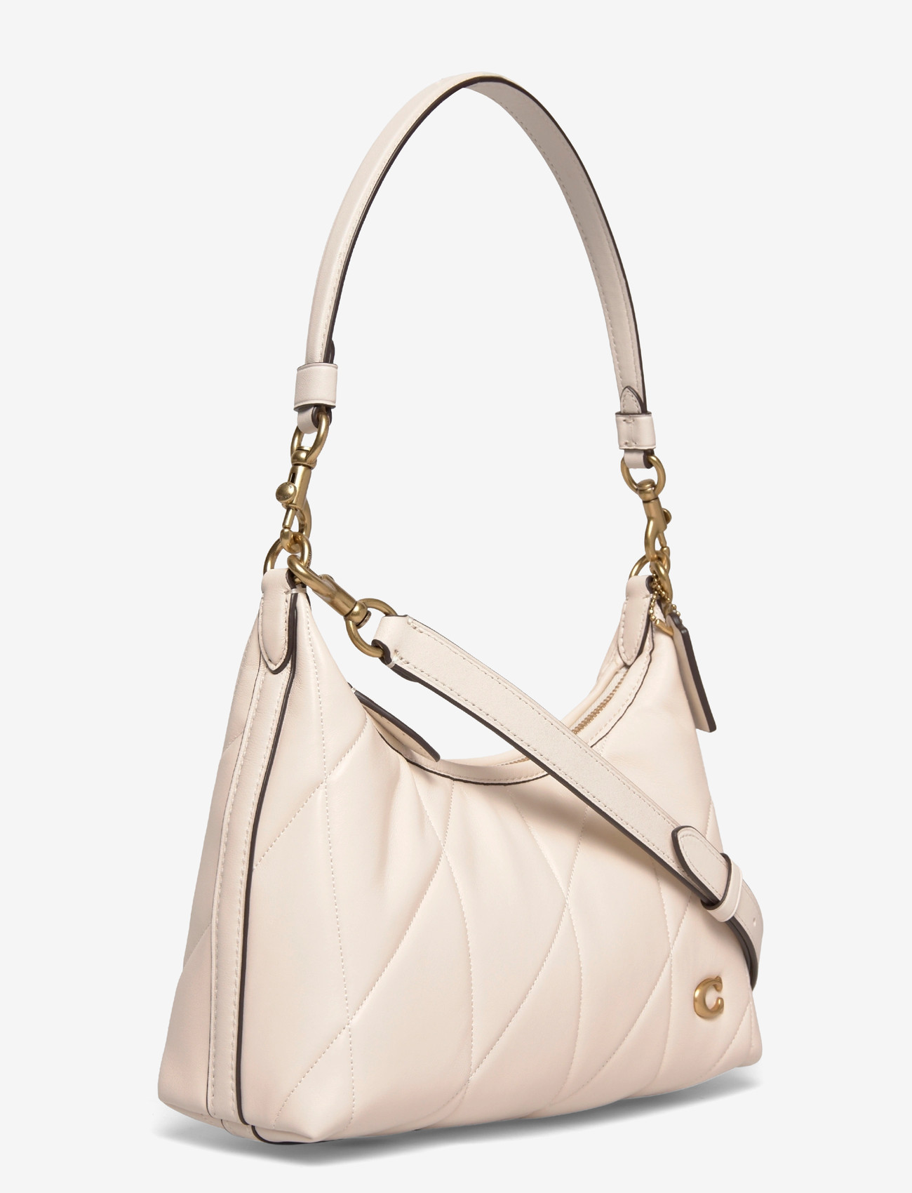 Coach - Soft Quilted Leather Juliet Shoulder Bag 25 - skuldertasker - b4/chalk - 2