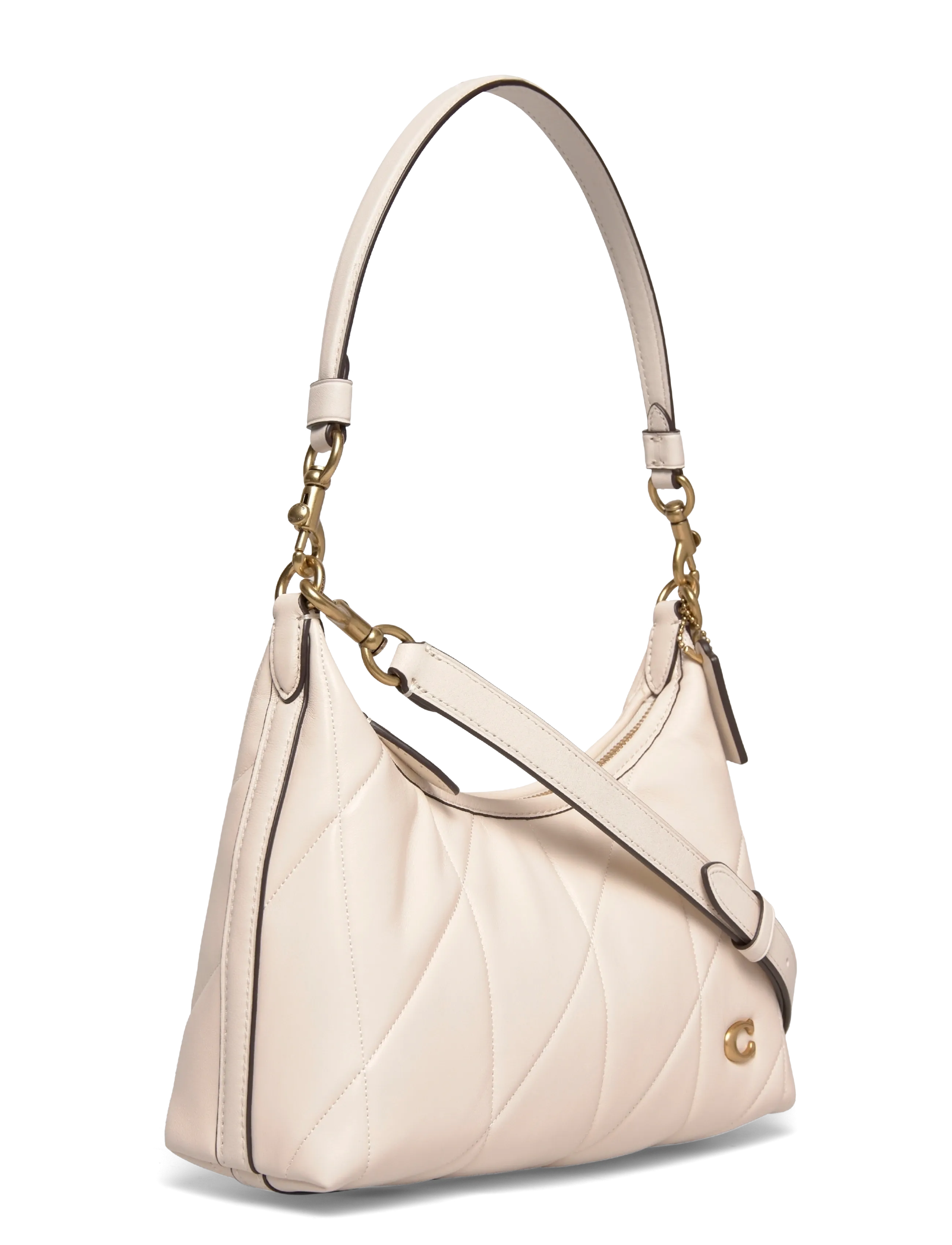 Coach - Soft Quilted Leather Juliet Shoulder Bag 25 - shoulder bags - b4/chalk - 2