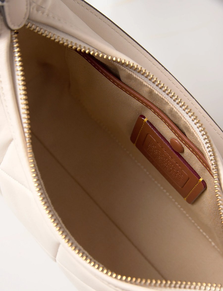 Coach - Soft Quilted Leather Juliet Shoulder Bag 25 - Õlakotid - b4/chalk - 4