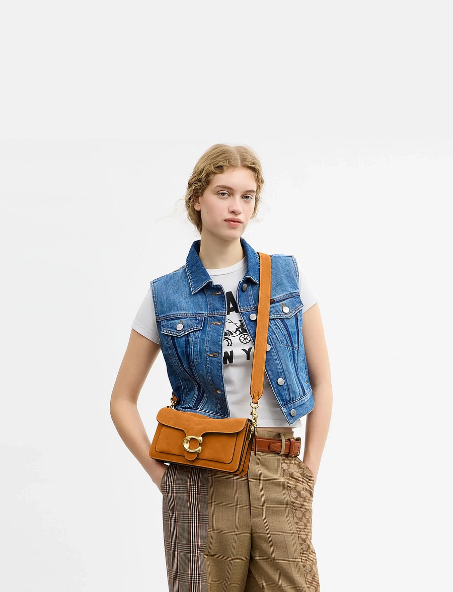 Coach - Suede Tabby Shoulder Bag 26 - igapäevane stiil - b4/marigold - 0