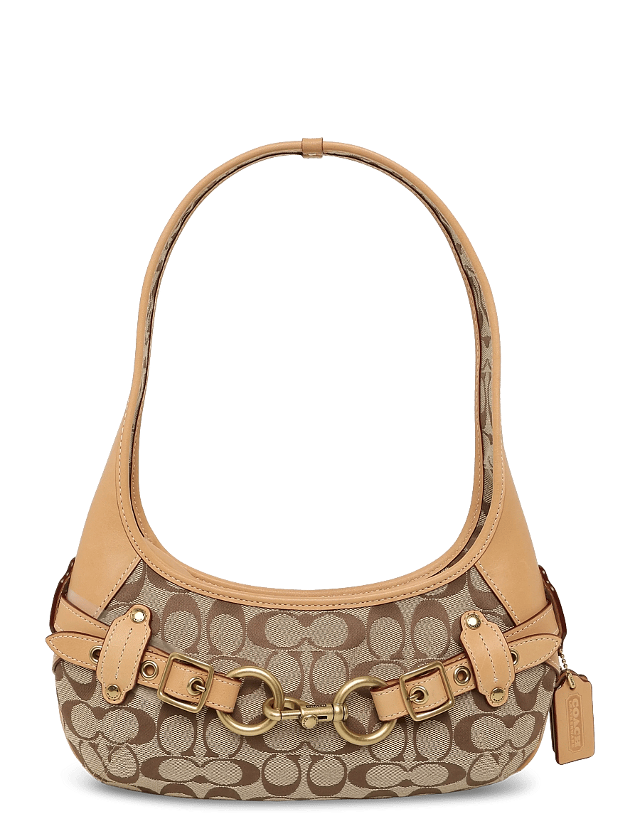 Coach - BELTED ERGO SHOULDER BAG 26 - igapäevane stiil - b4/khaki light peach - 1