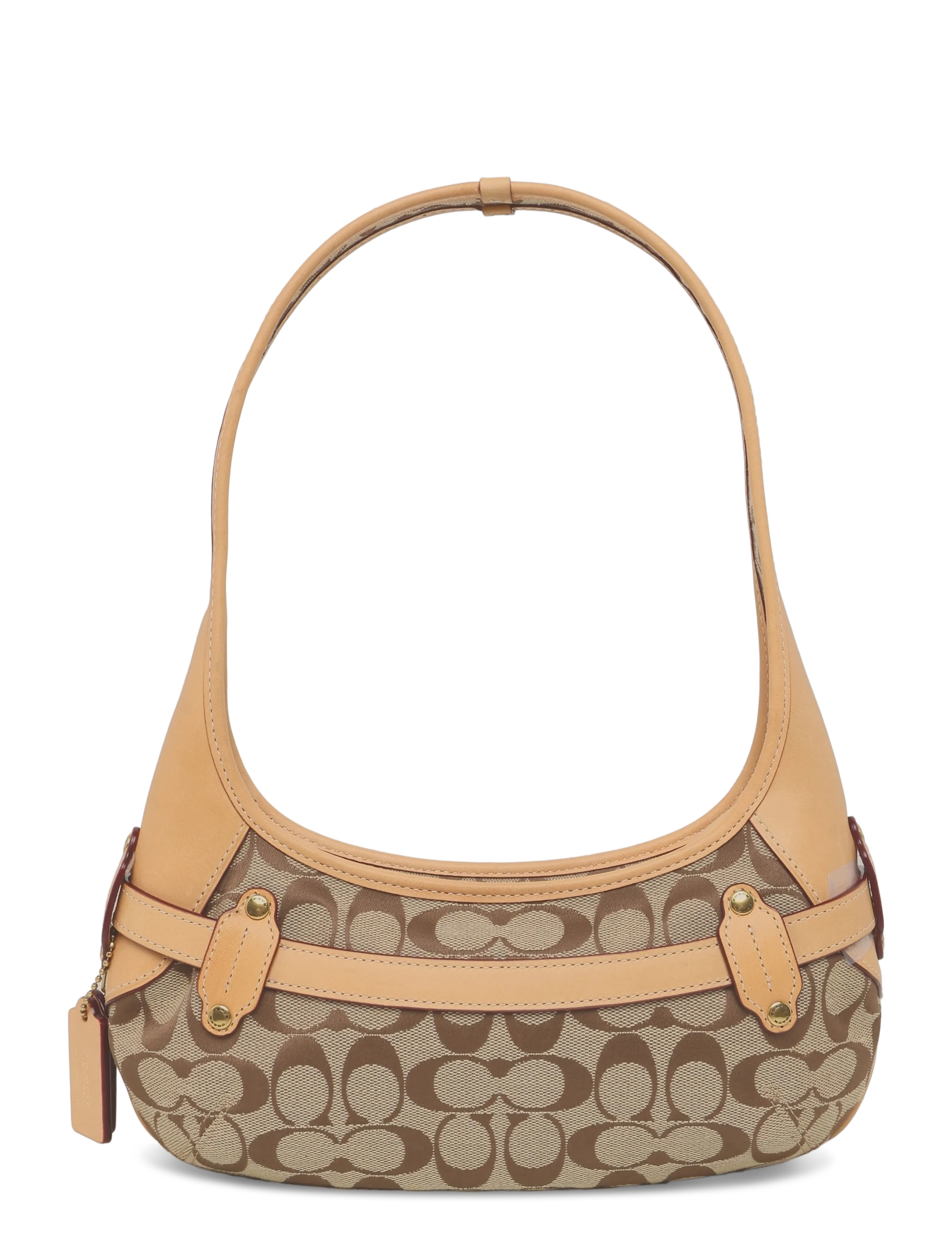 Coach - BELTED ERGO SHOULDER BAG 26 - b4/khaki light peach - 1