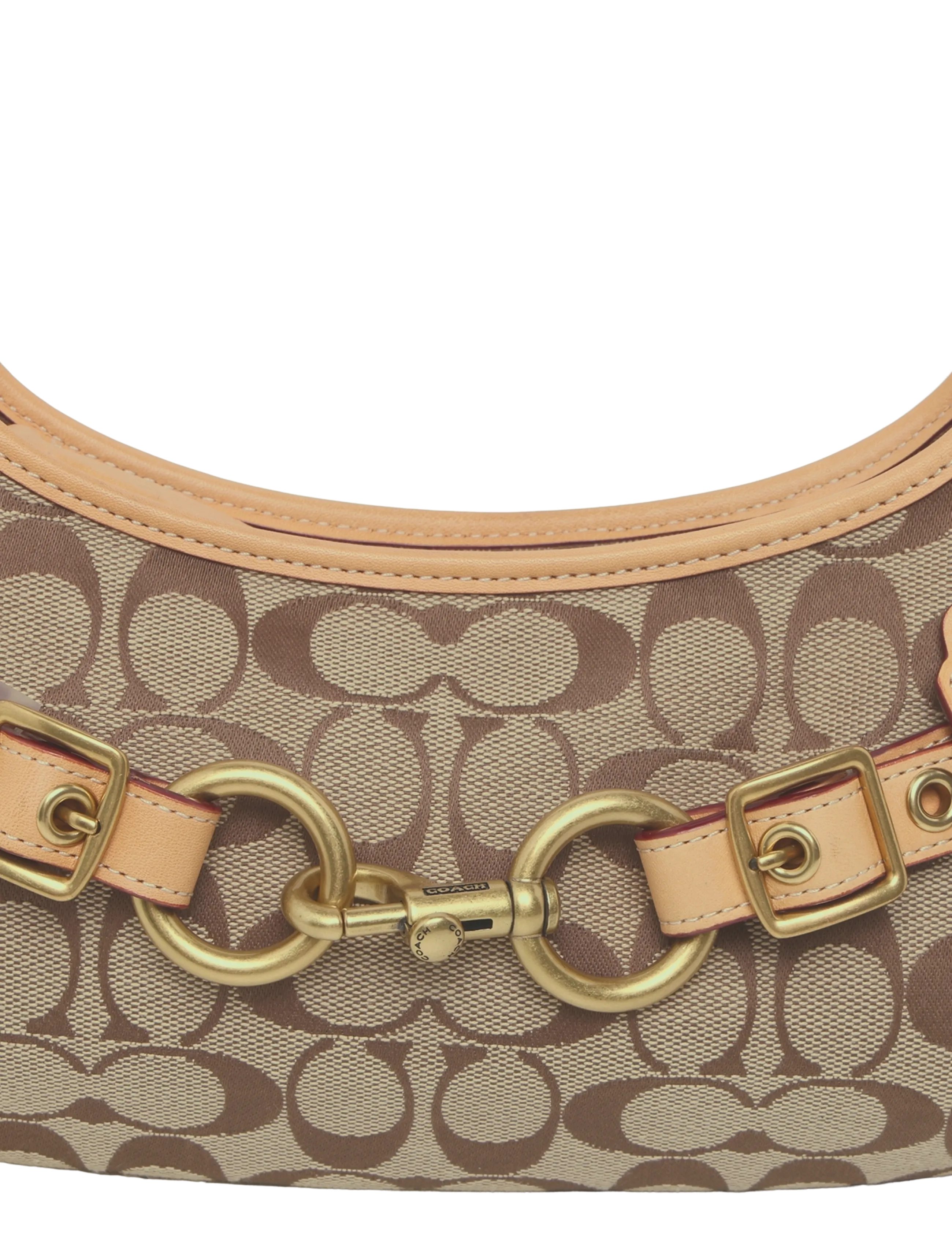 Coach - BELTED ERGO SHOULDER BAG 26 - b4/khaki light peach - 2