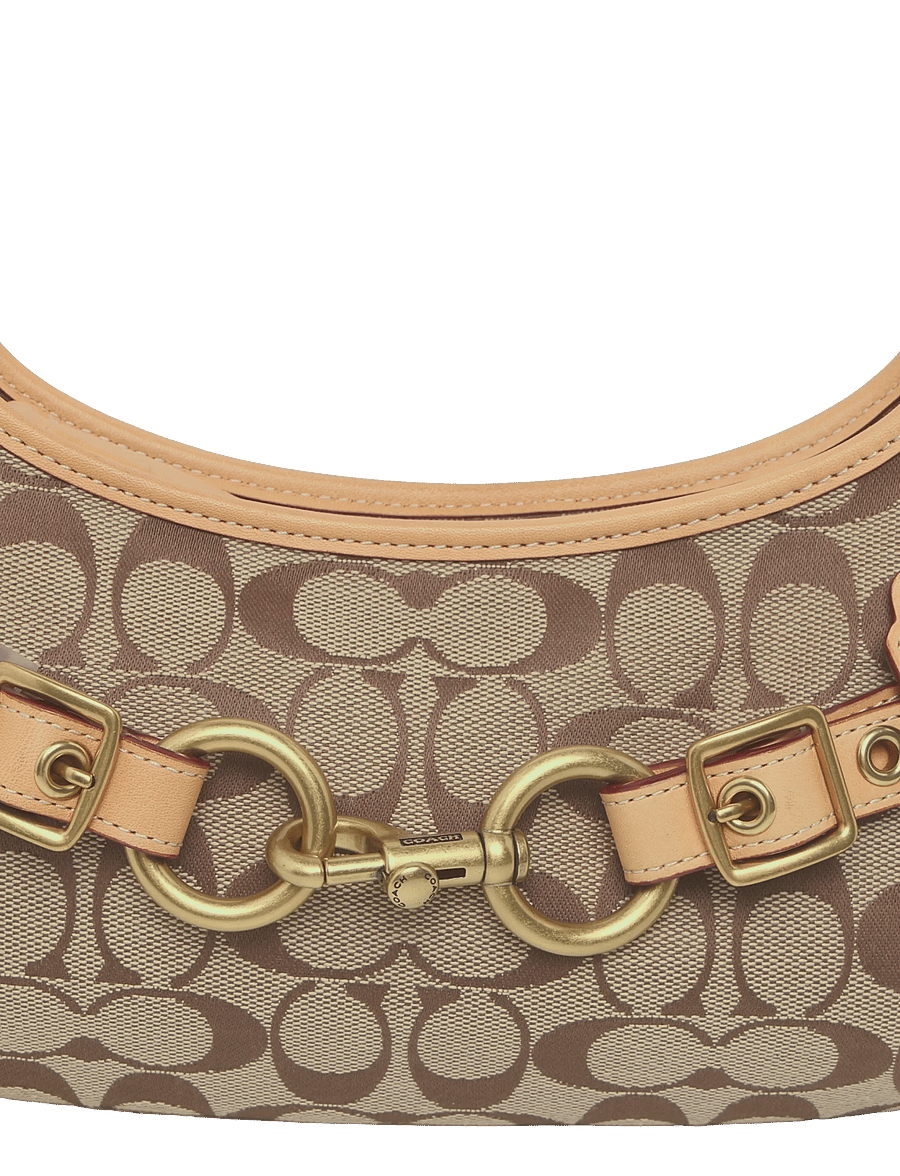 Coach - BELTED ERGO SHOULDER BAG 26 - igapäevane stiil - b4/khaki light peach - 4