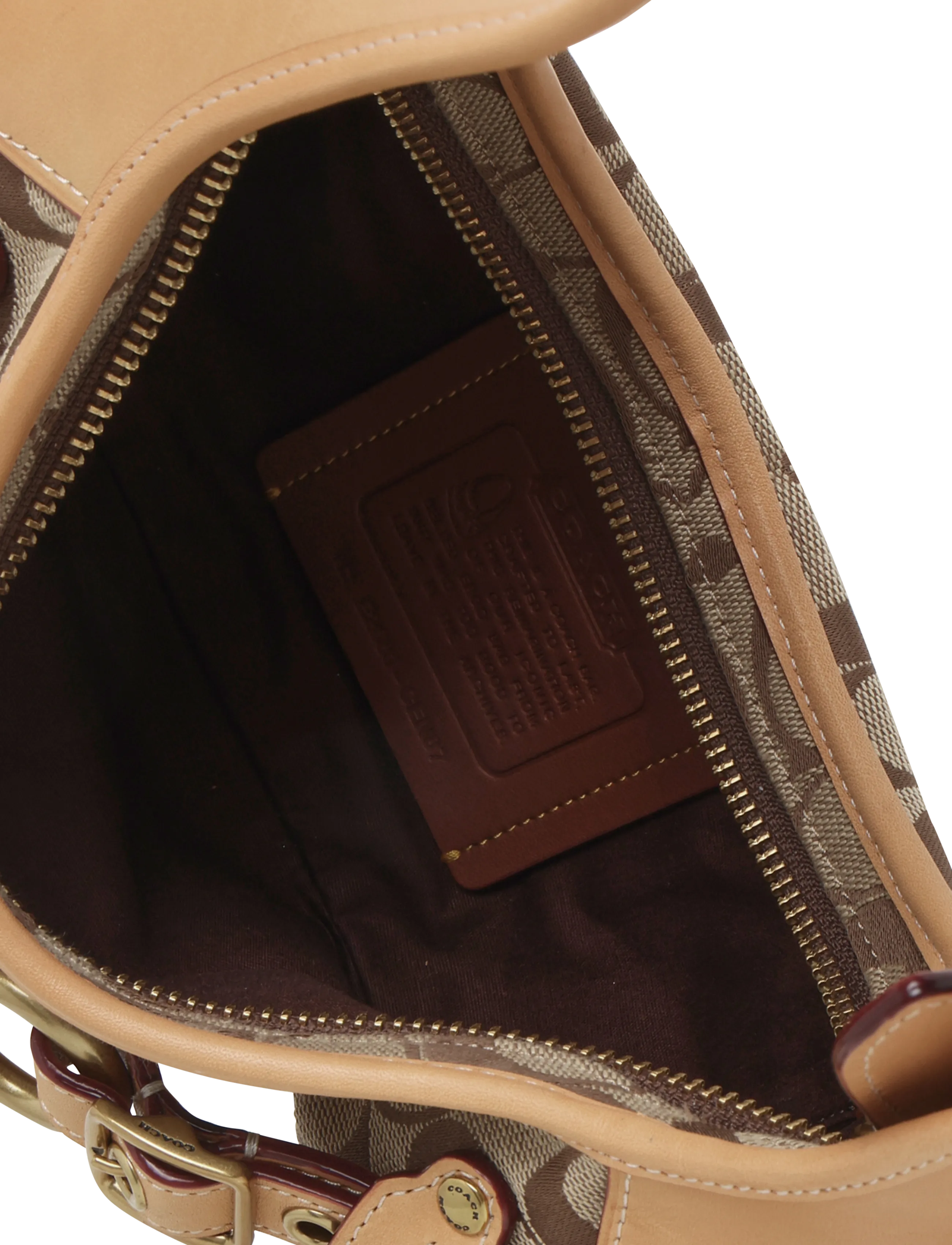 Coach - BELTED ERGO SHOULDER BAG 26 - b4/khaki light peach - 3