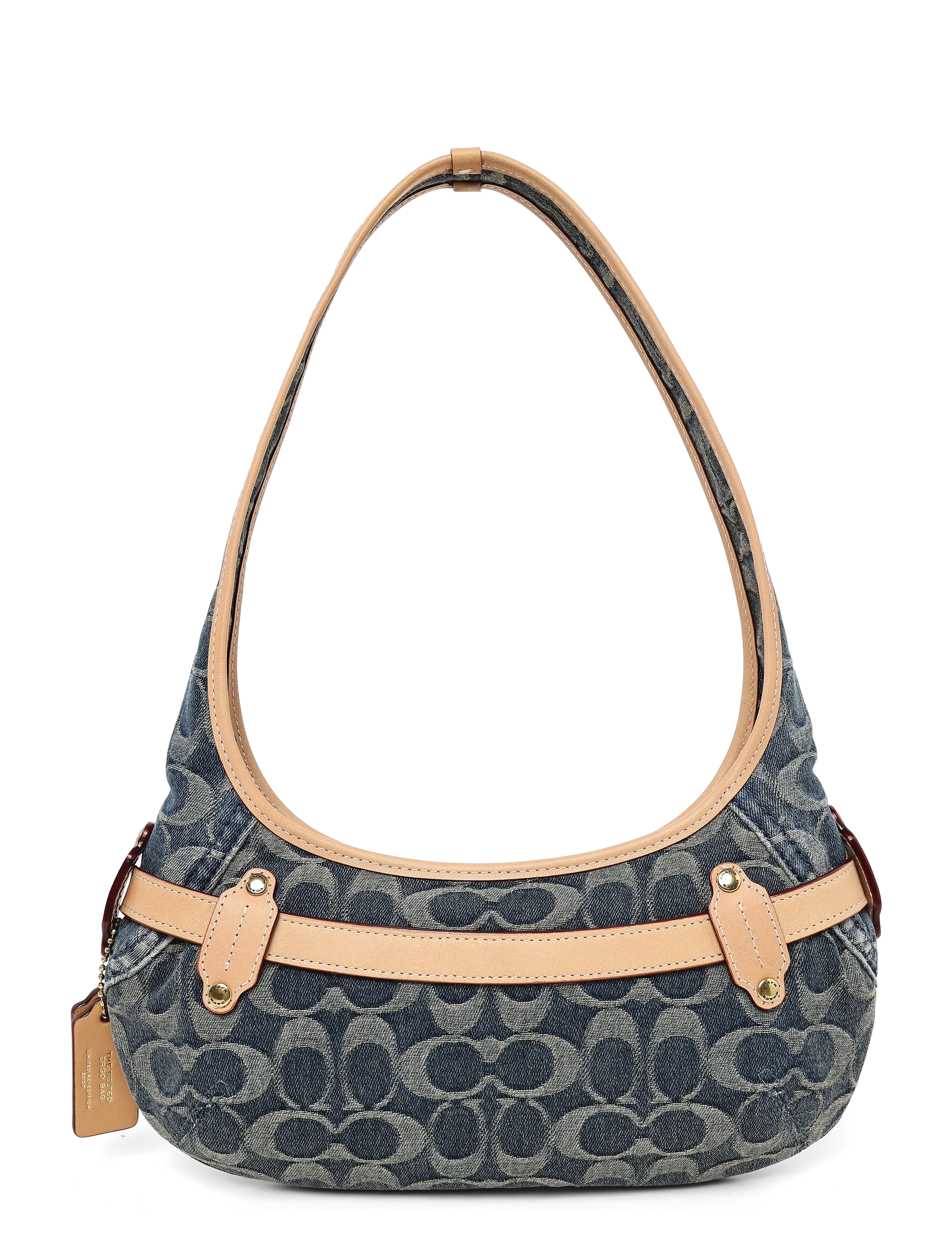 Coach - BELTED ERGO SHOULDER BAG 26 - Õlakotid - b4/denim - 1