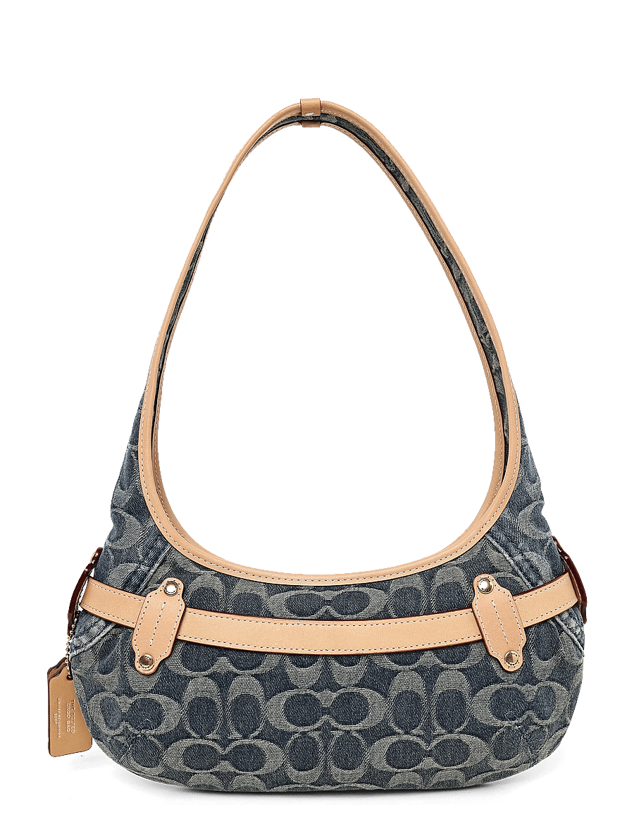 Coach - BELTED ERGO SHOULDER BAG 26 - skuldertasker - b4/denim - 2