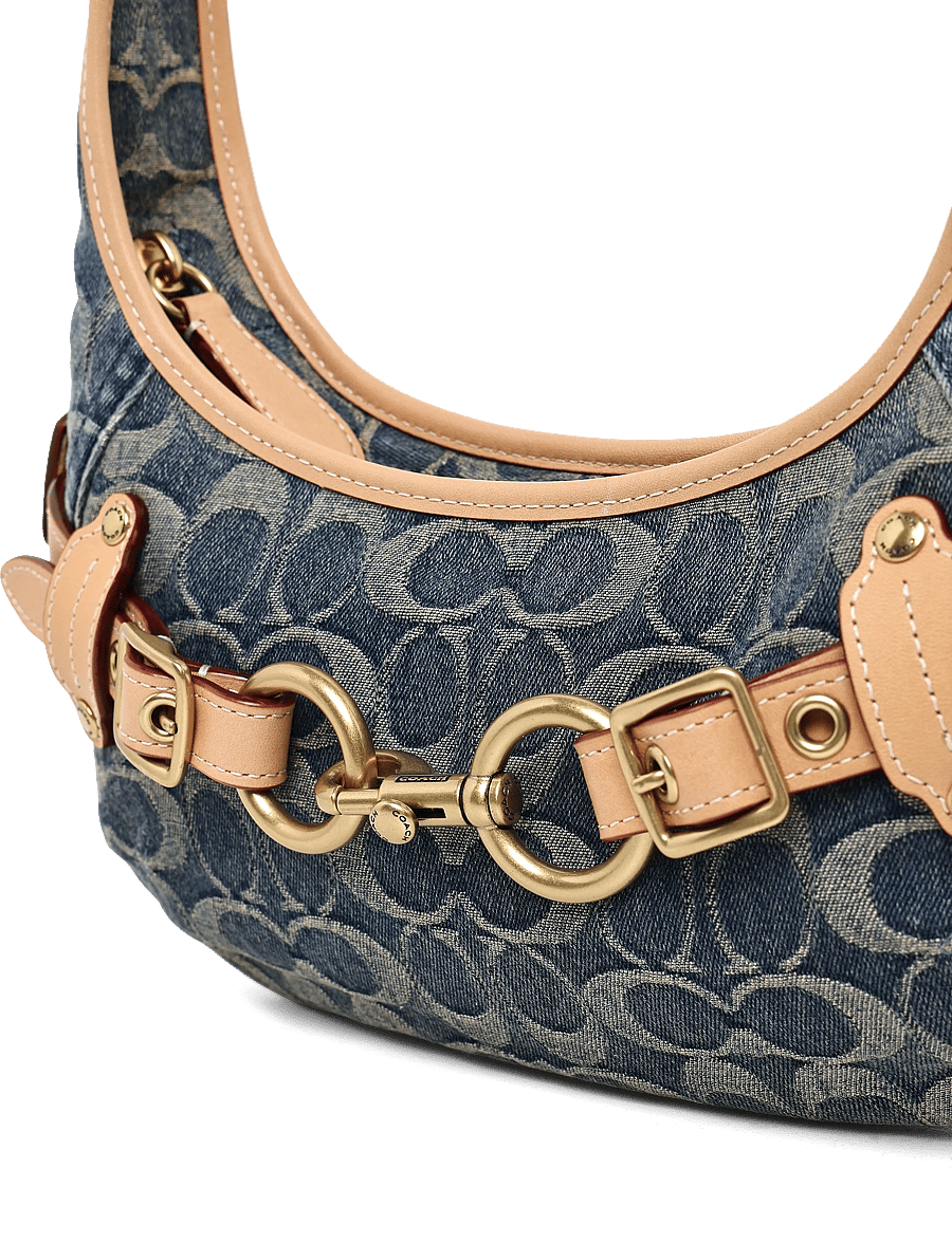 Coach - BELTED ERGO SHOULDER BAG 26 - skuldertasker - b4/denim - 3