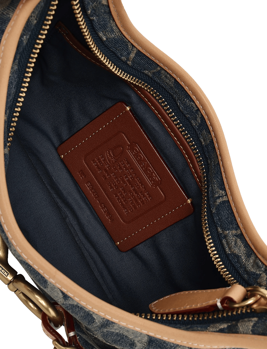 Coach - BELTED ERGO SHOULDER BAG 26 - skuldertasker - b4/denim - 4