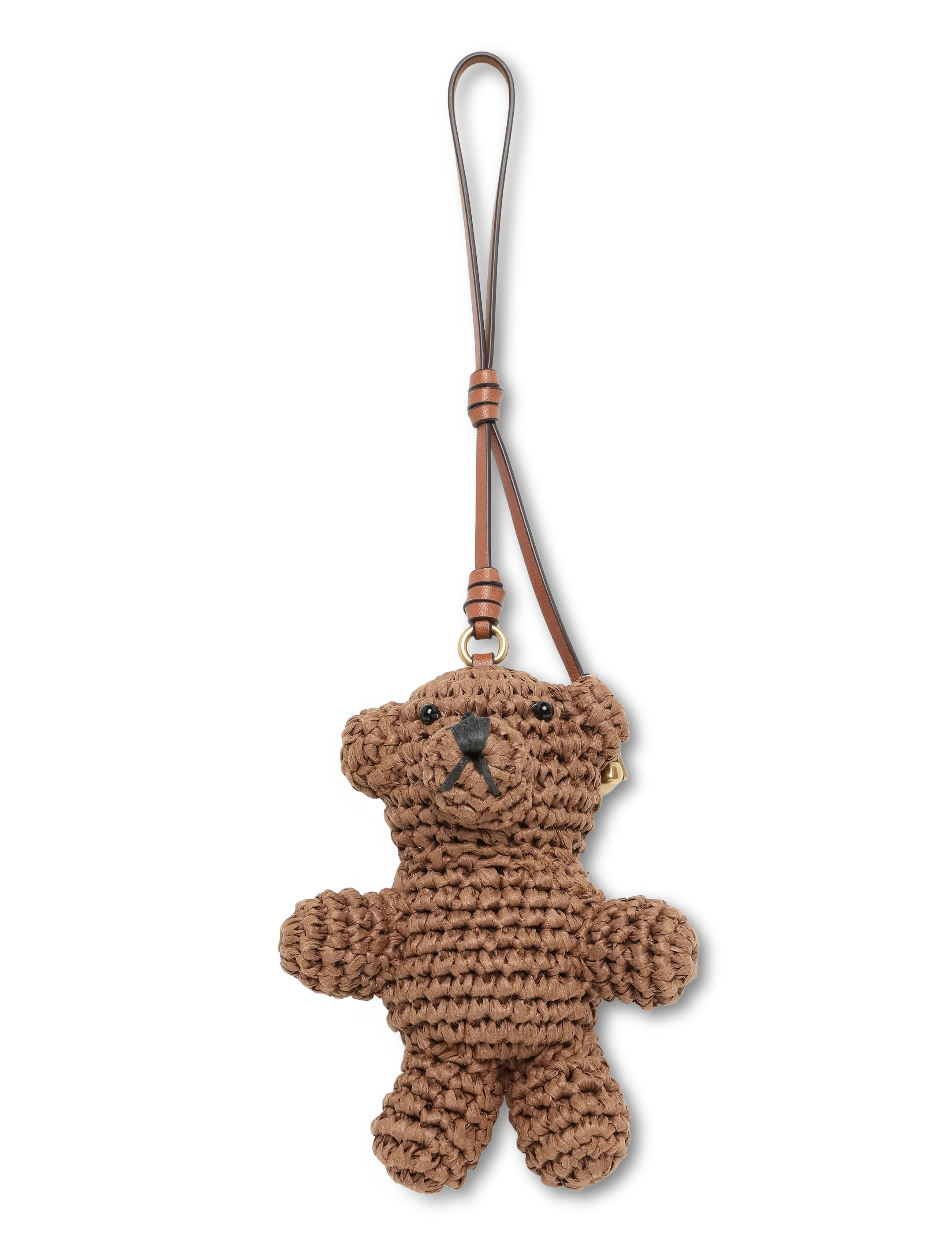 Coach Straw Bear Bag Charm coach - Bags - B4/MULTI / brown