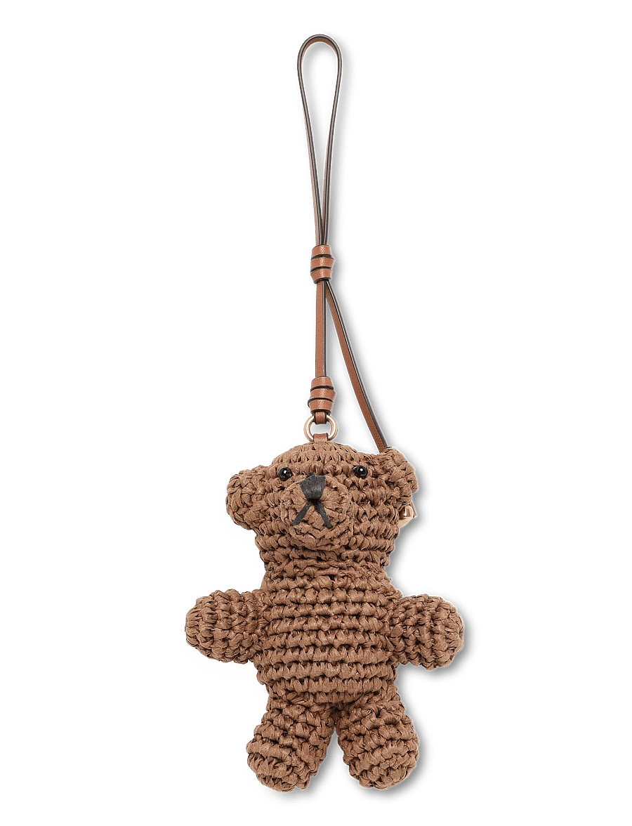 Coach - Straw Bear Bag Charm coach - nøgleringe & bag charms - b4/multi - 0