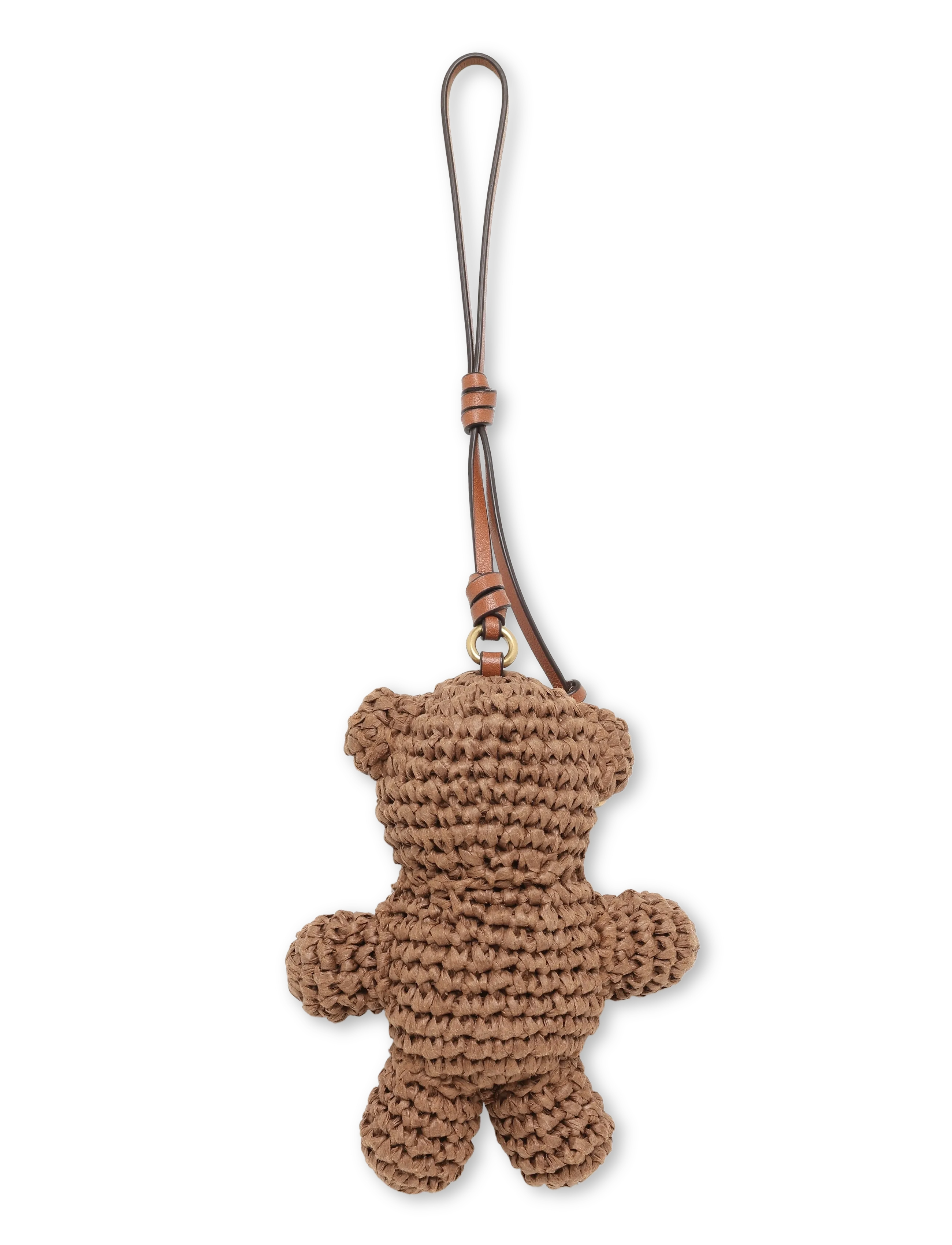 Coach - Straw Bear Bag Charm coach - key rings & bag charms - b4/multi - 1