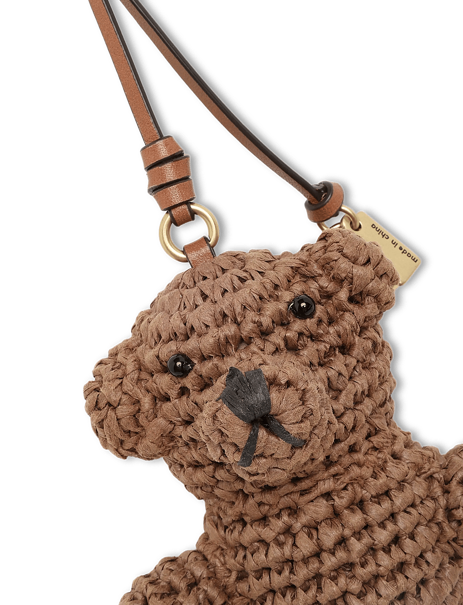 Coach - Straw Bear Bag Charm coach - nøgleringe & bag charms - b4/multi - 2