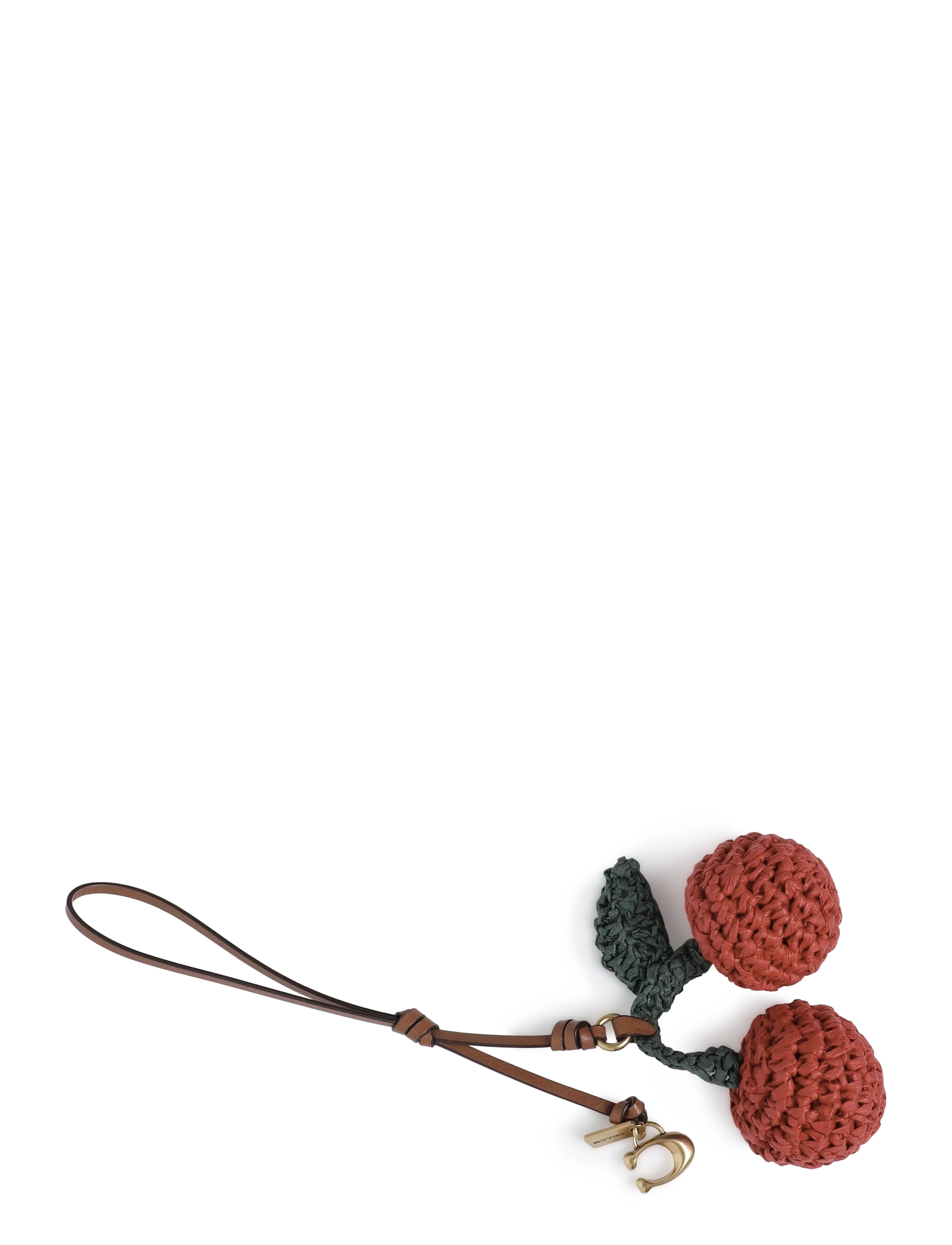 Coach Straw Cherries Bag Charm coach - Nyckelringar & Bag charms - B4/MULTI / coral