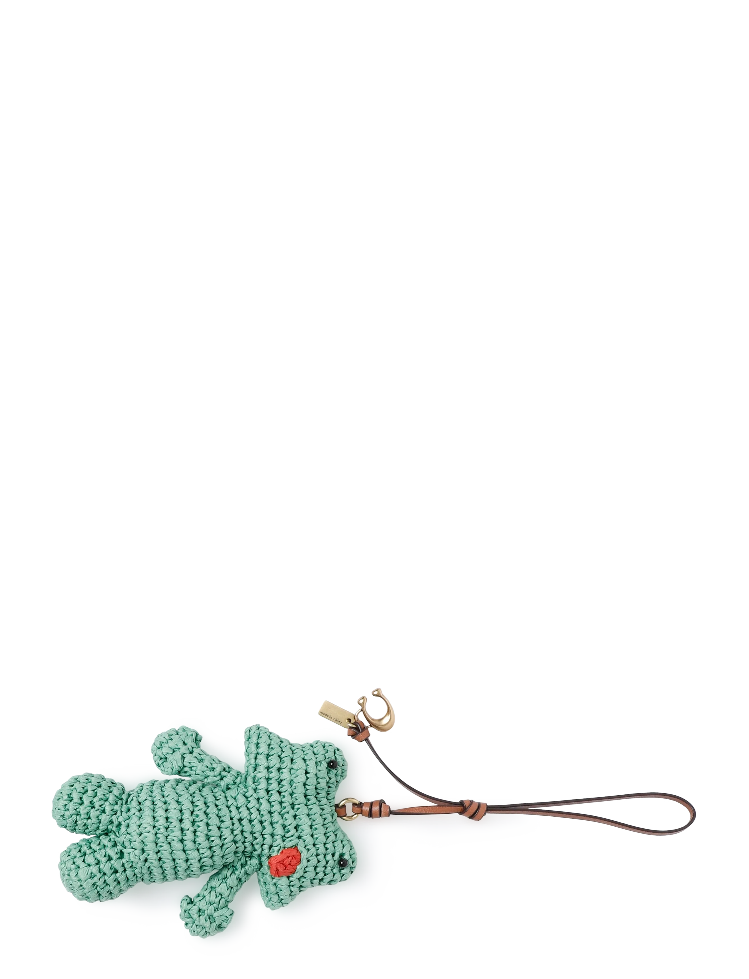 Coach Straw Frog Bag Charm coach - Nyckelringar & Bag charms - B4/MULTI / green